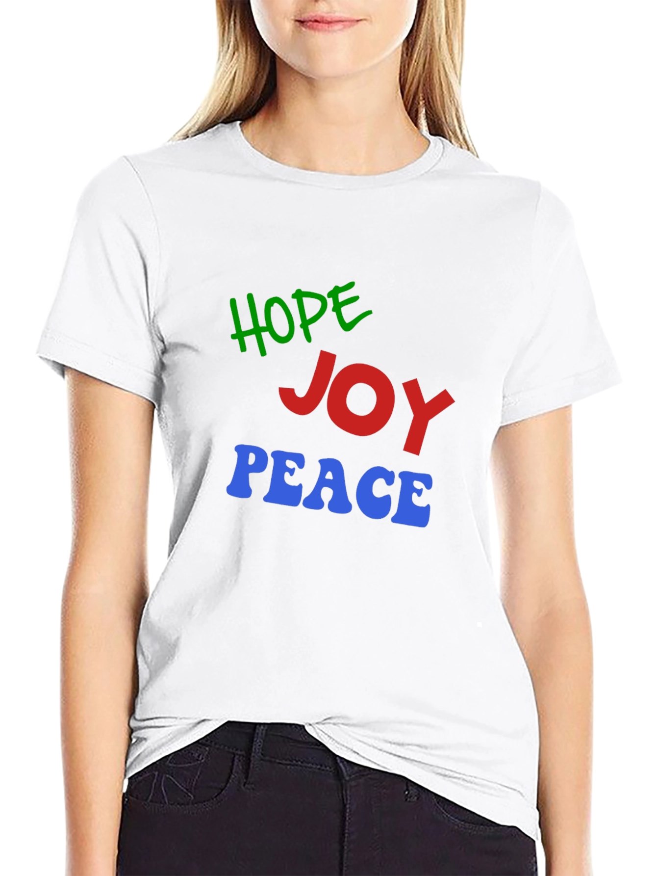 Hope Joy Peace Graphic T-Shirt