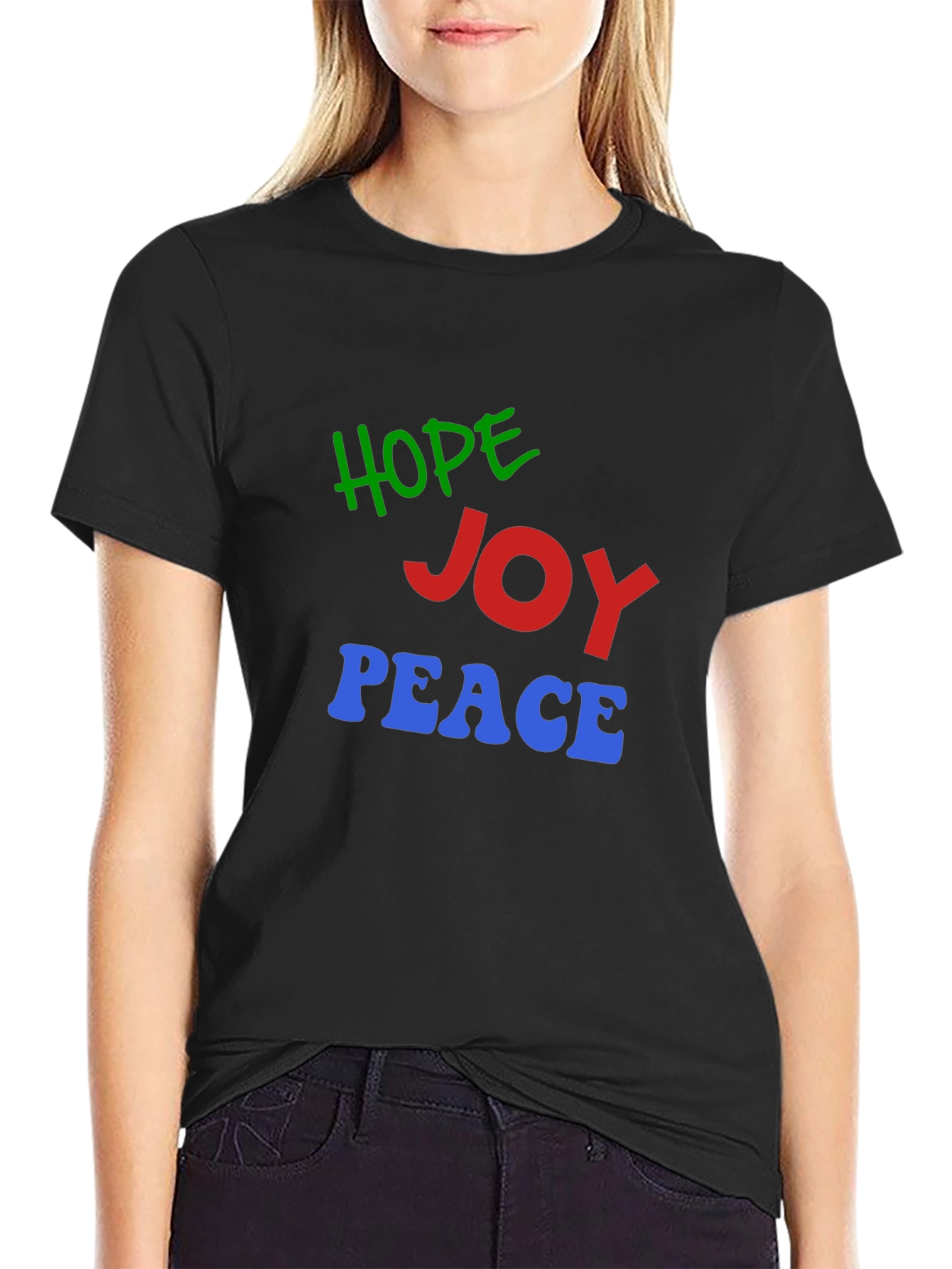 Hope Joy Peace Graphic T-Shirt