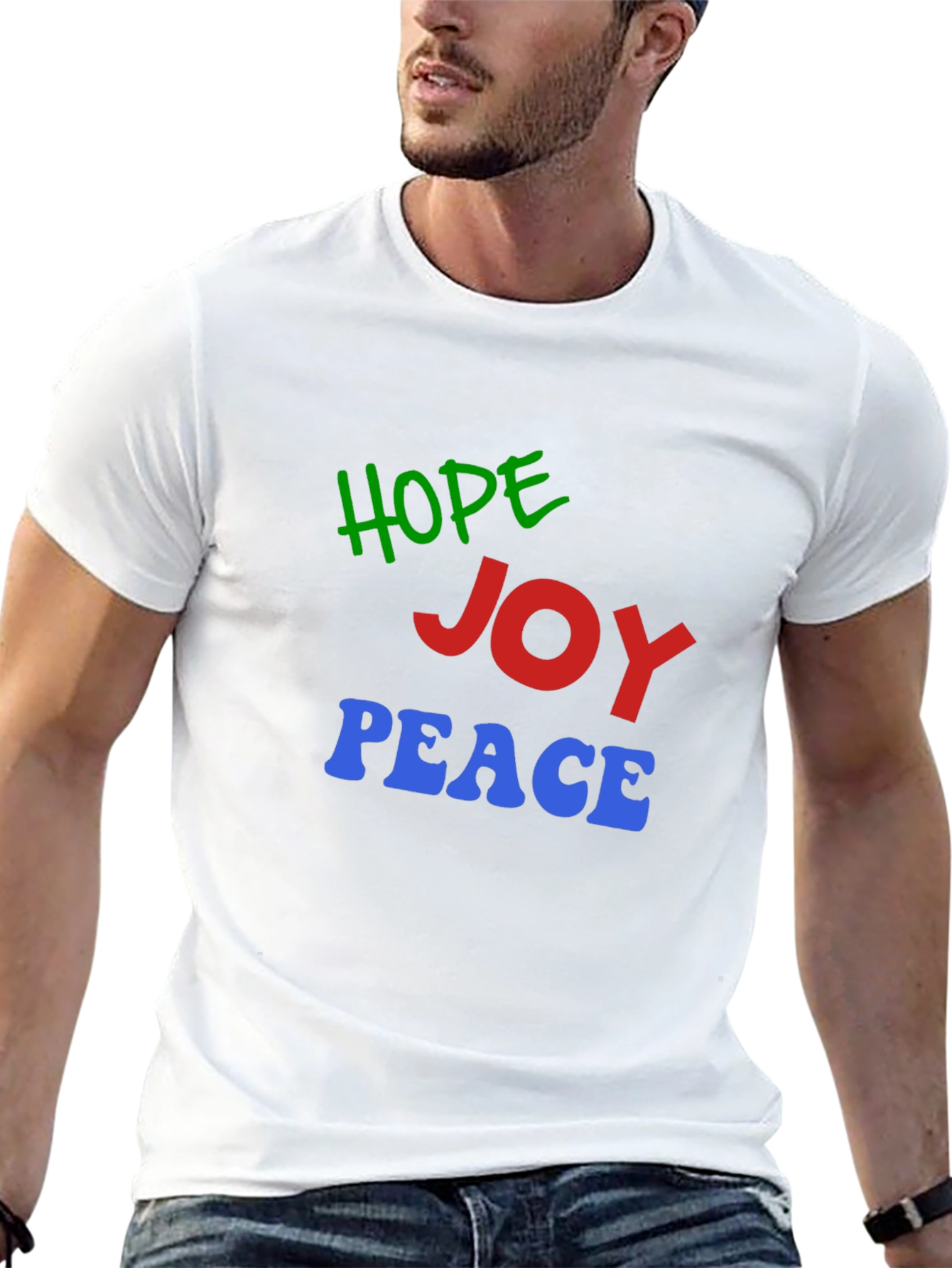 Hope Joy Peace Graphic T-Shirt