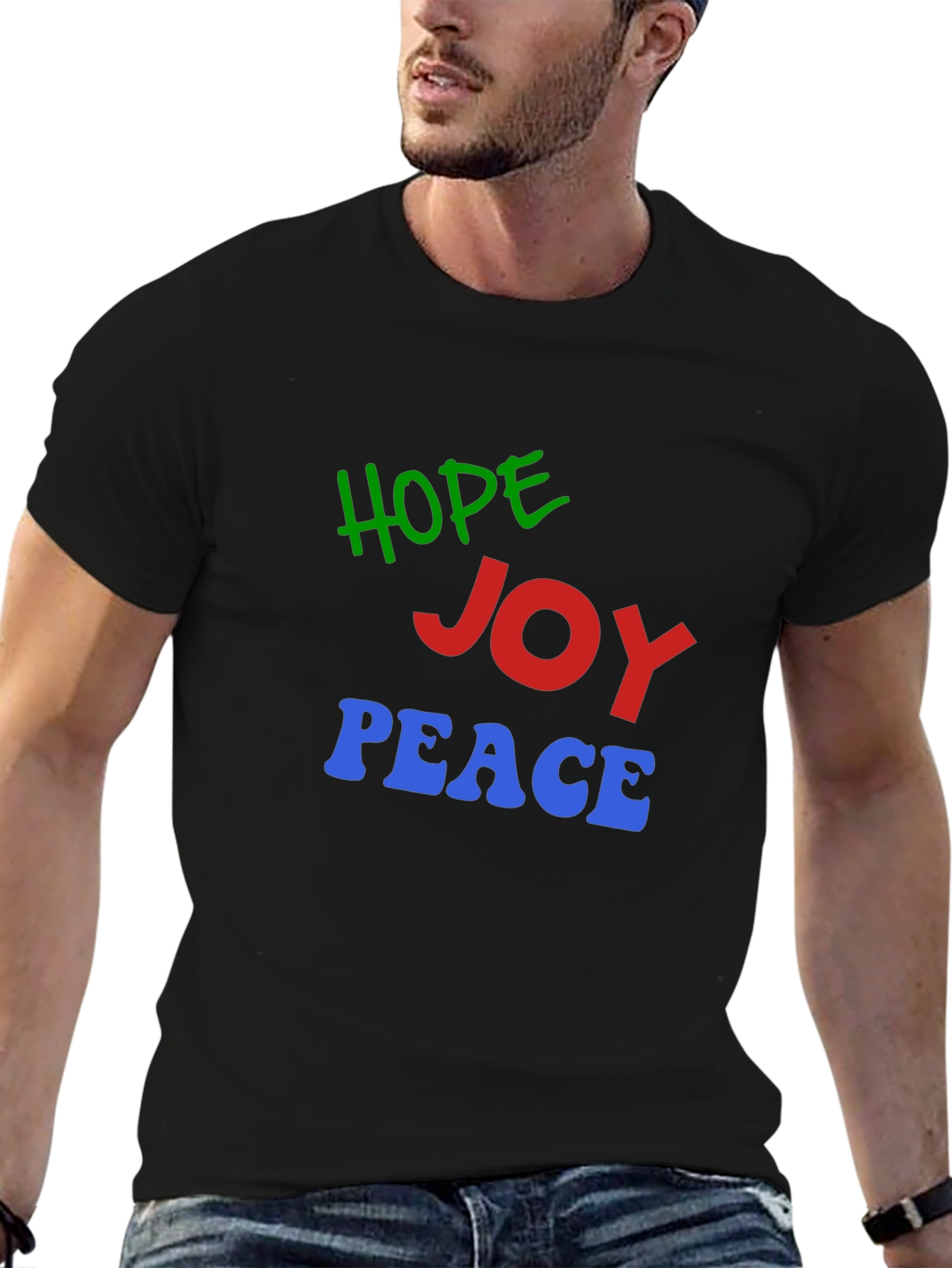 Hope Joy Peace Graphic T-Shirt