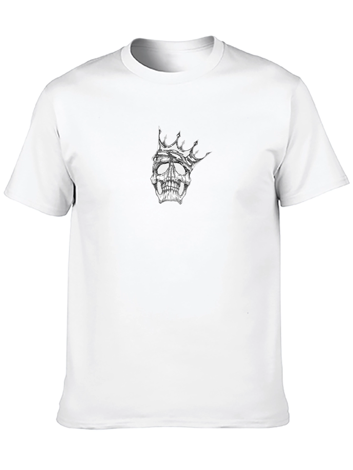 Skull King Graphic Tee - Black Cotton T-Shirt