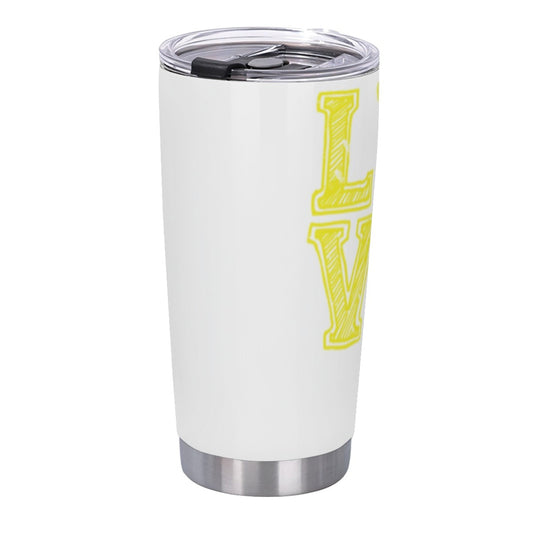 Insulated Stainless Steel Leak-Proof Tumbler - Stylish Graphic Print Cup