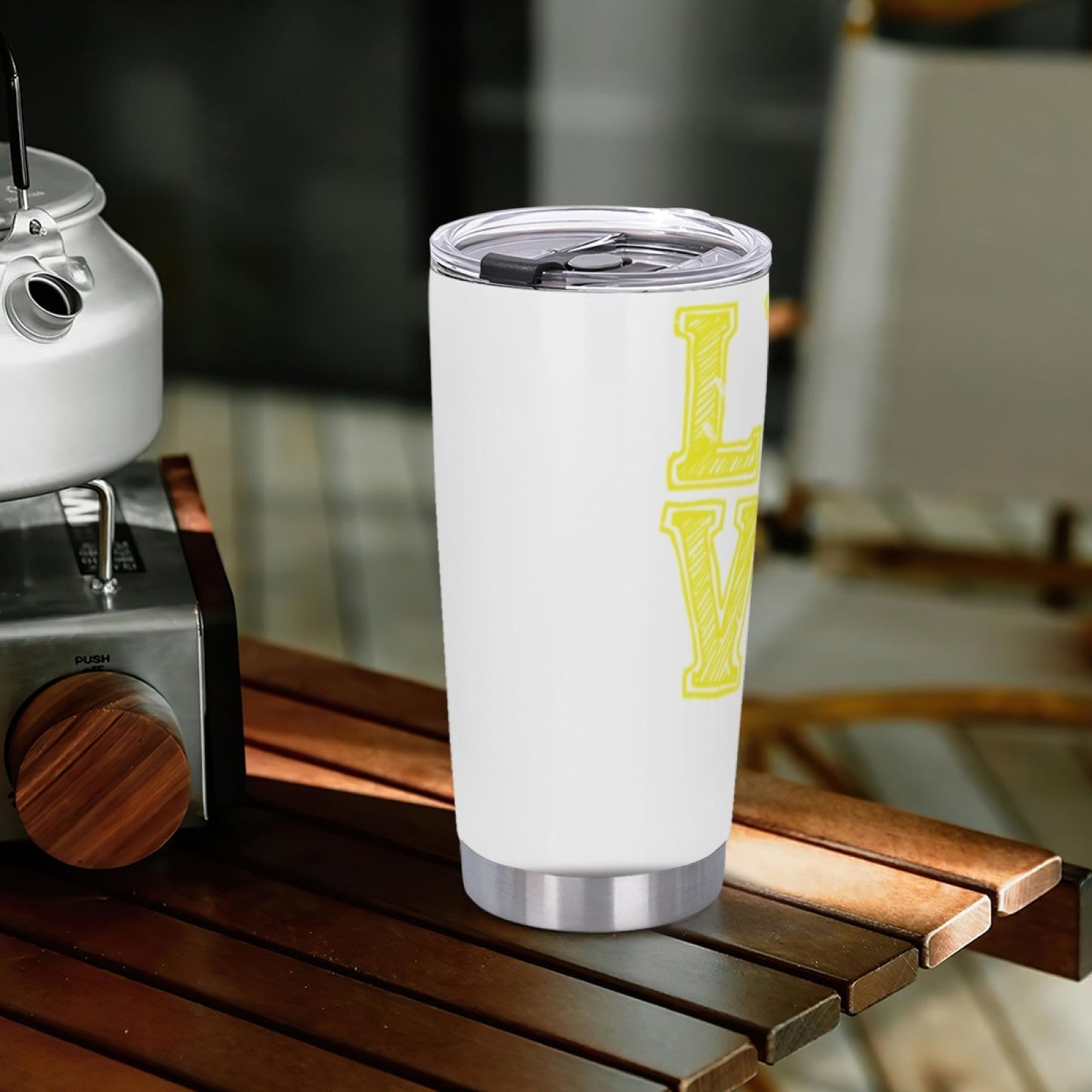 Insulated Stainless Steel Leak-Proof Tumbler - Stylish Graphic Print Cup