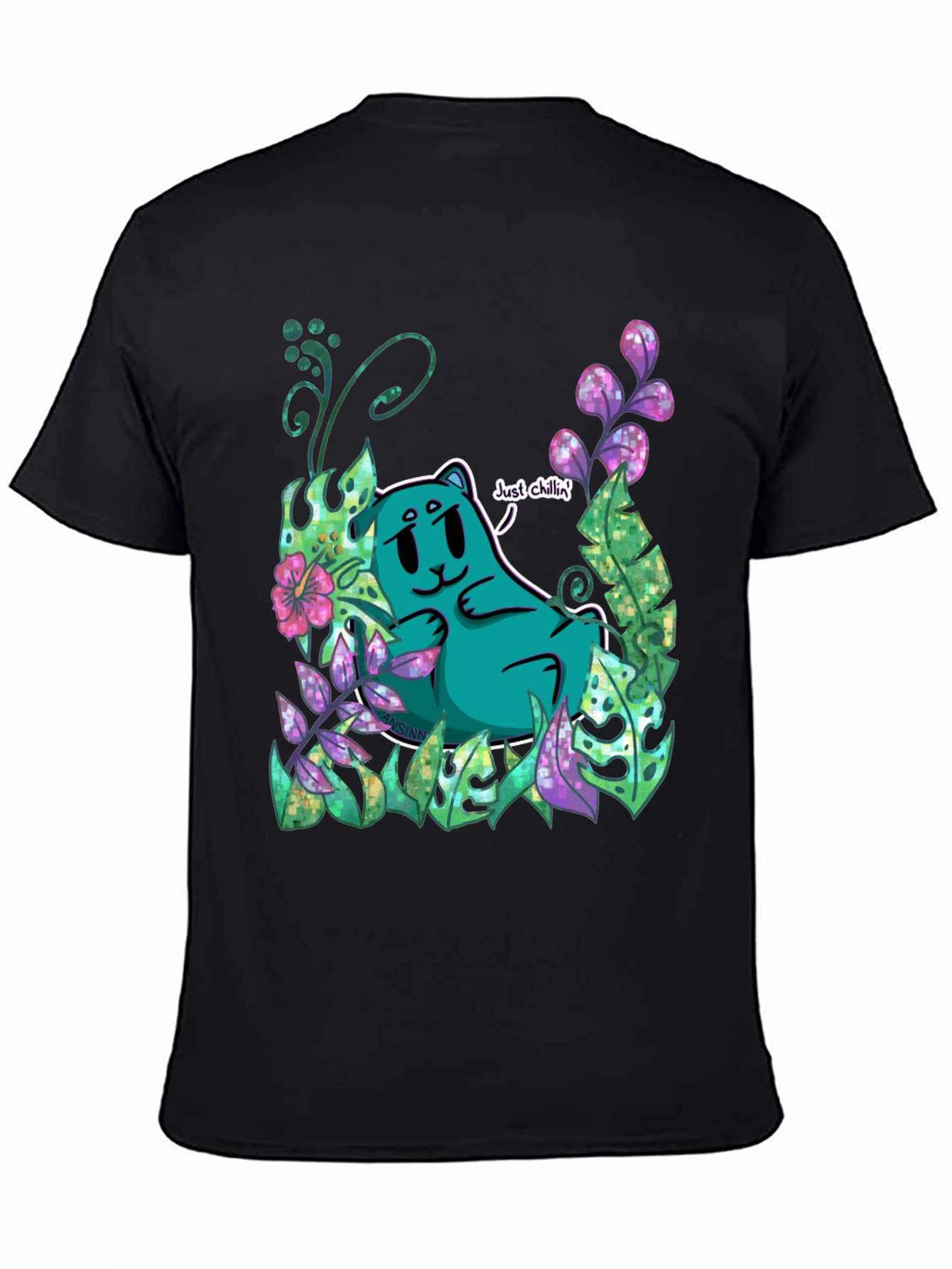 Just Chillin Tee - Cartoon Bear Graphic T-Shirt