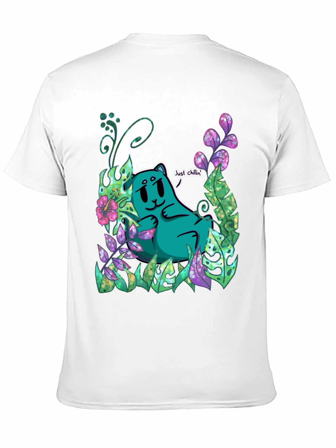 Just Chillin Tee - Cartoon Bear Graphic T-Shirt