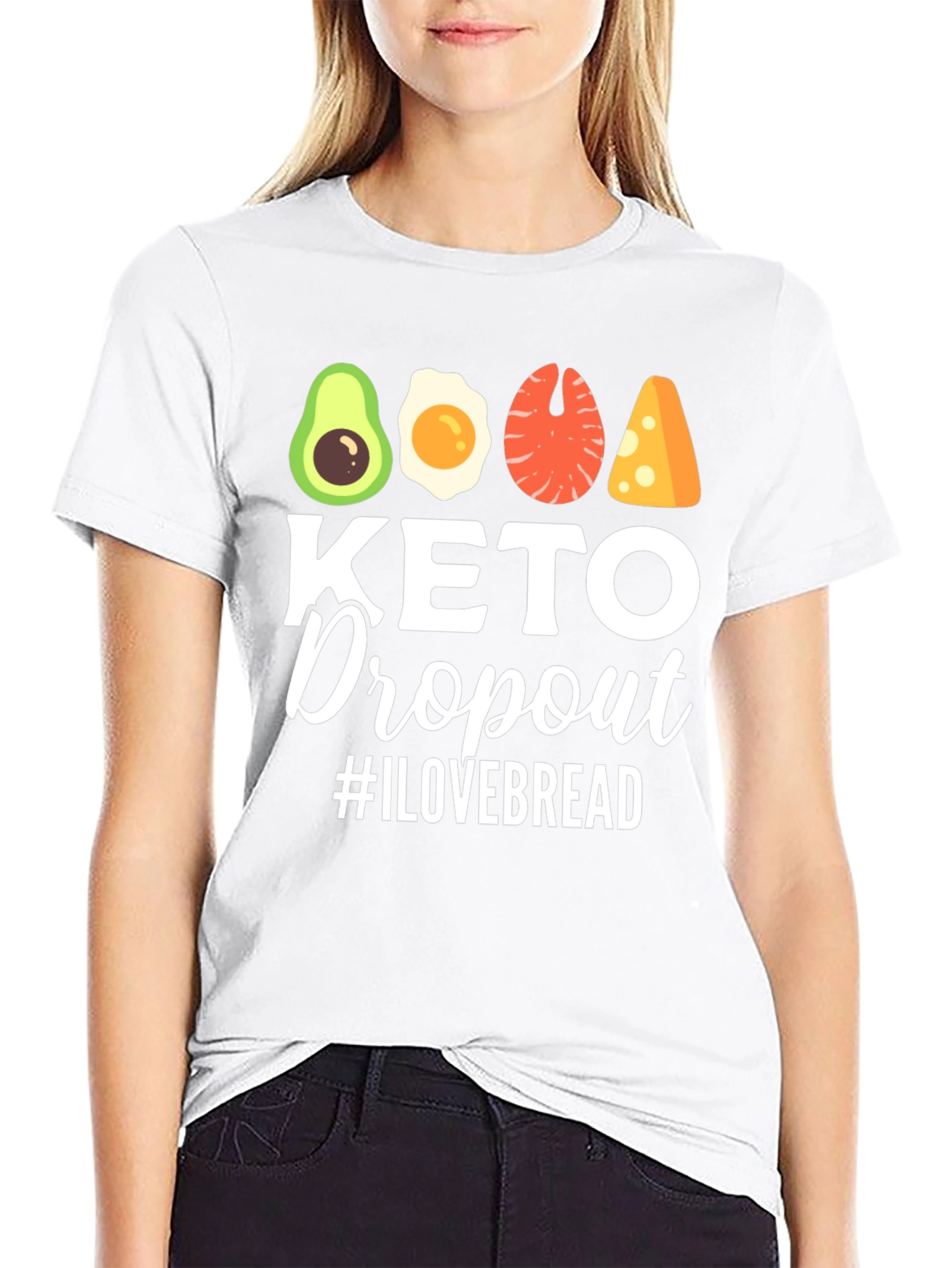 Keto Dropout T-Shirt - I Love Bread Funny Tee