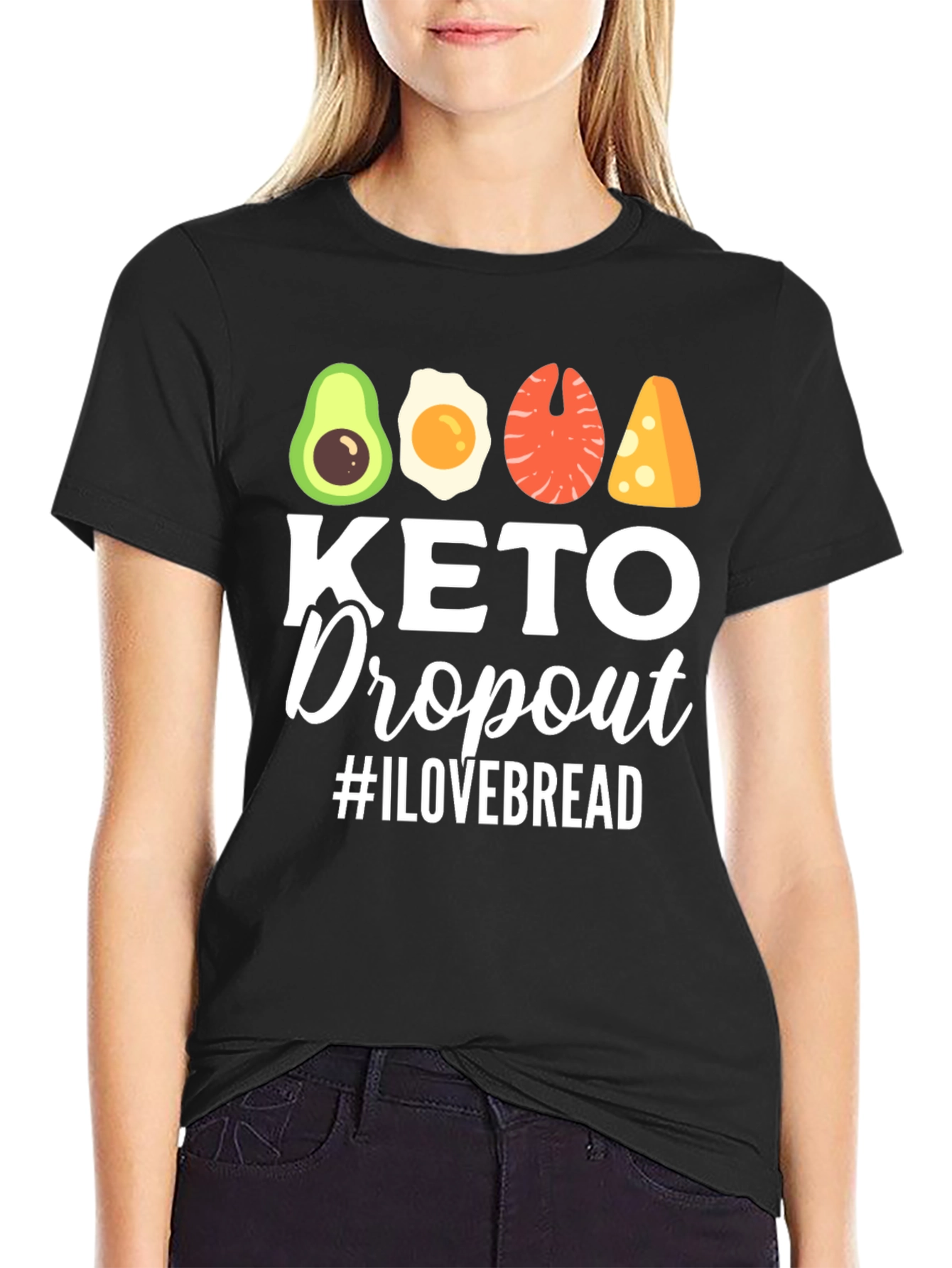 Keto Dropout T-Shirt - I Love Bread Funny Tee