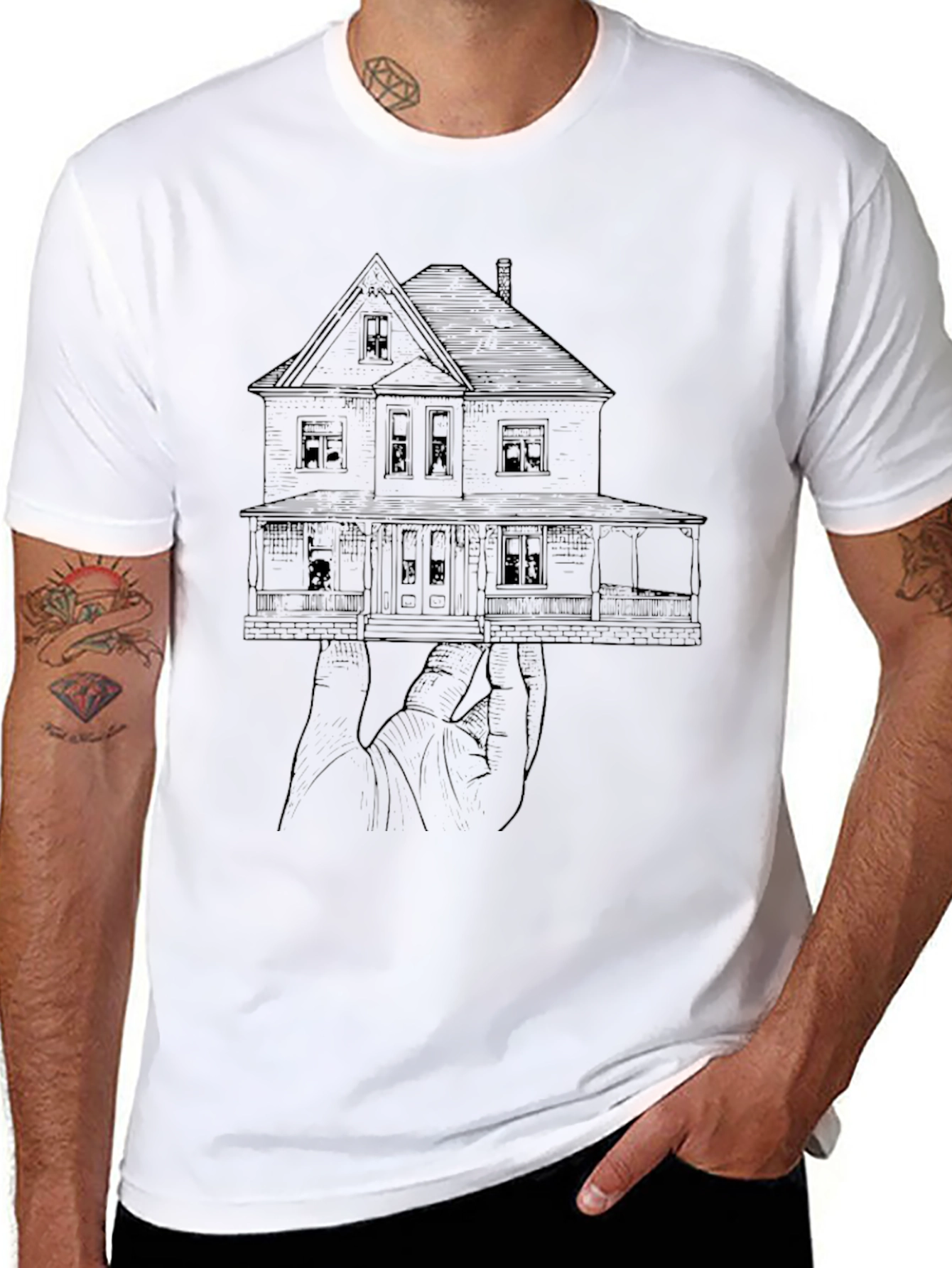 House on Hand T-Shirt Graphic Tee