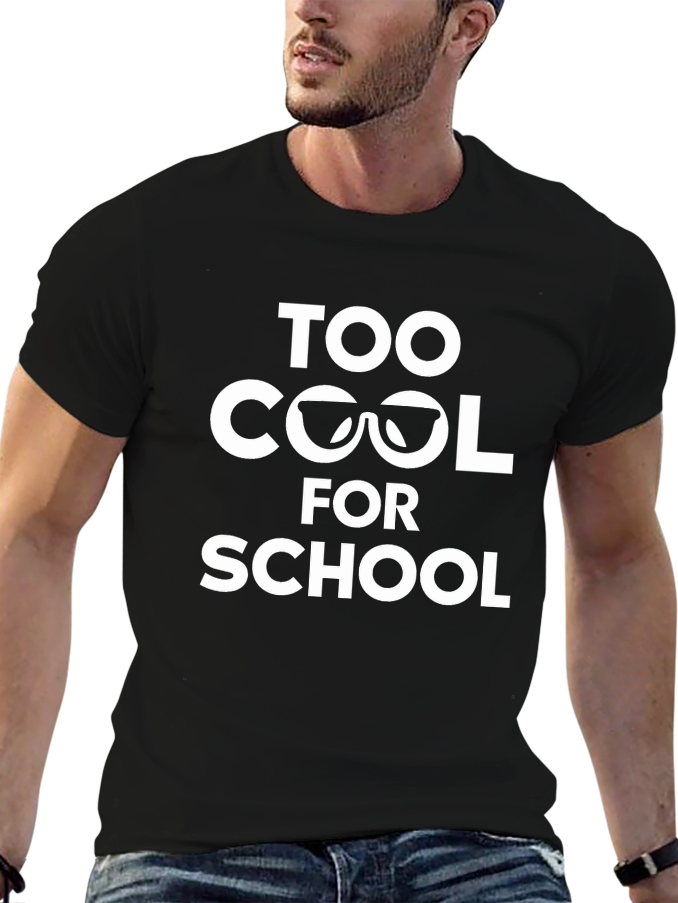 Too Cool for School Black T-Shirt