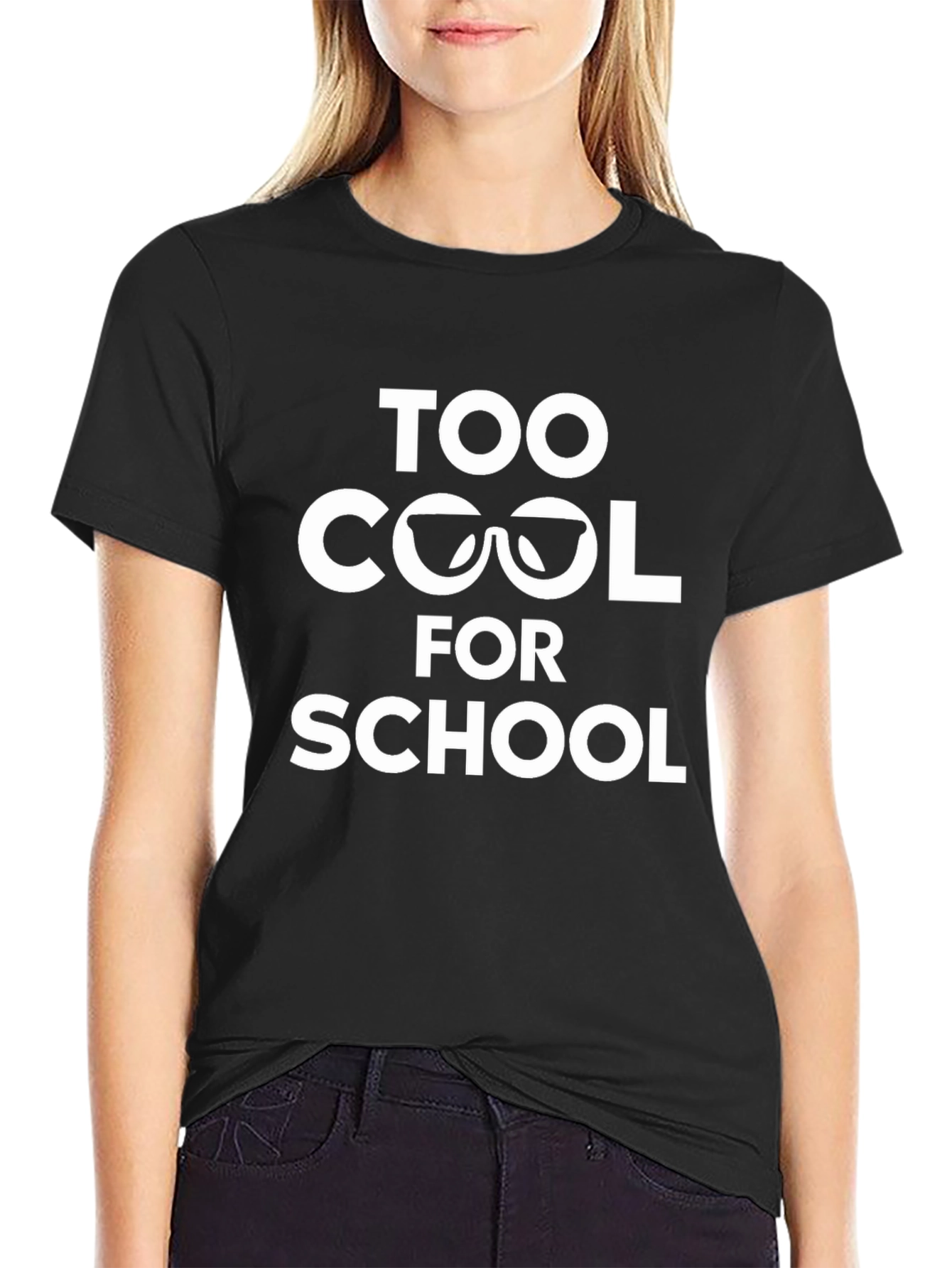 Too Cool for School Black T-Shirt