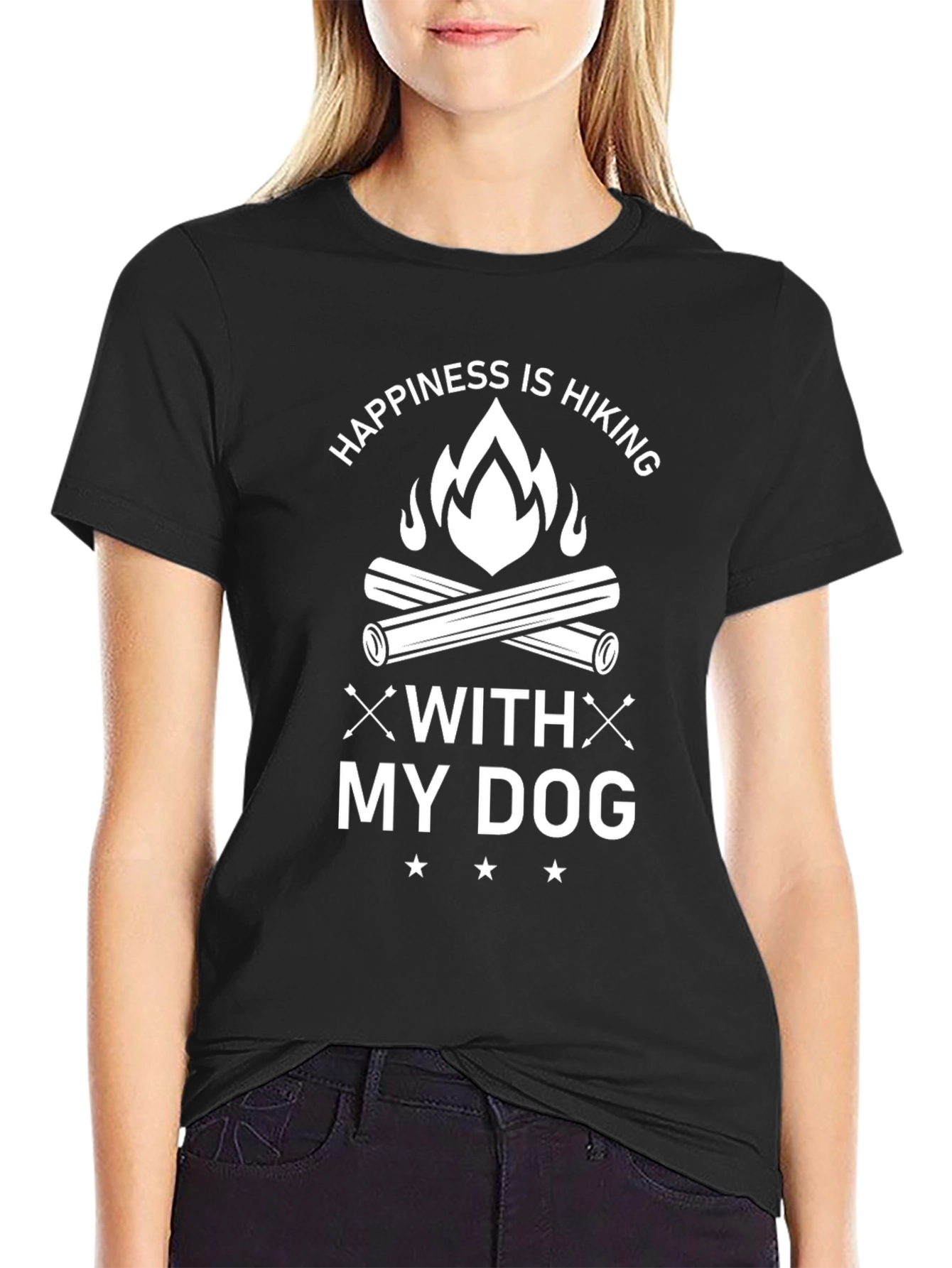Hiking with My Dog Graphic Tee