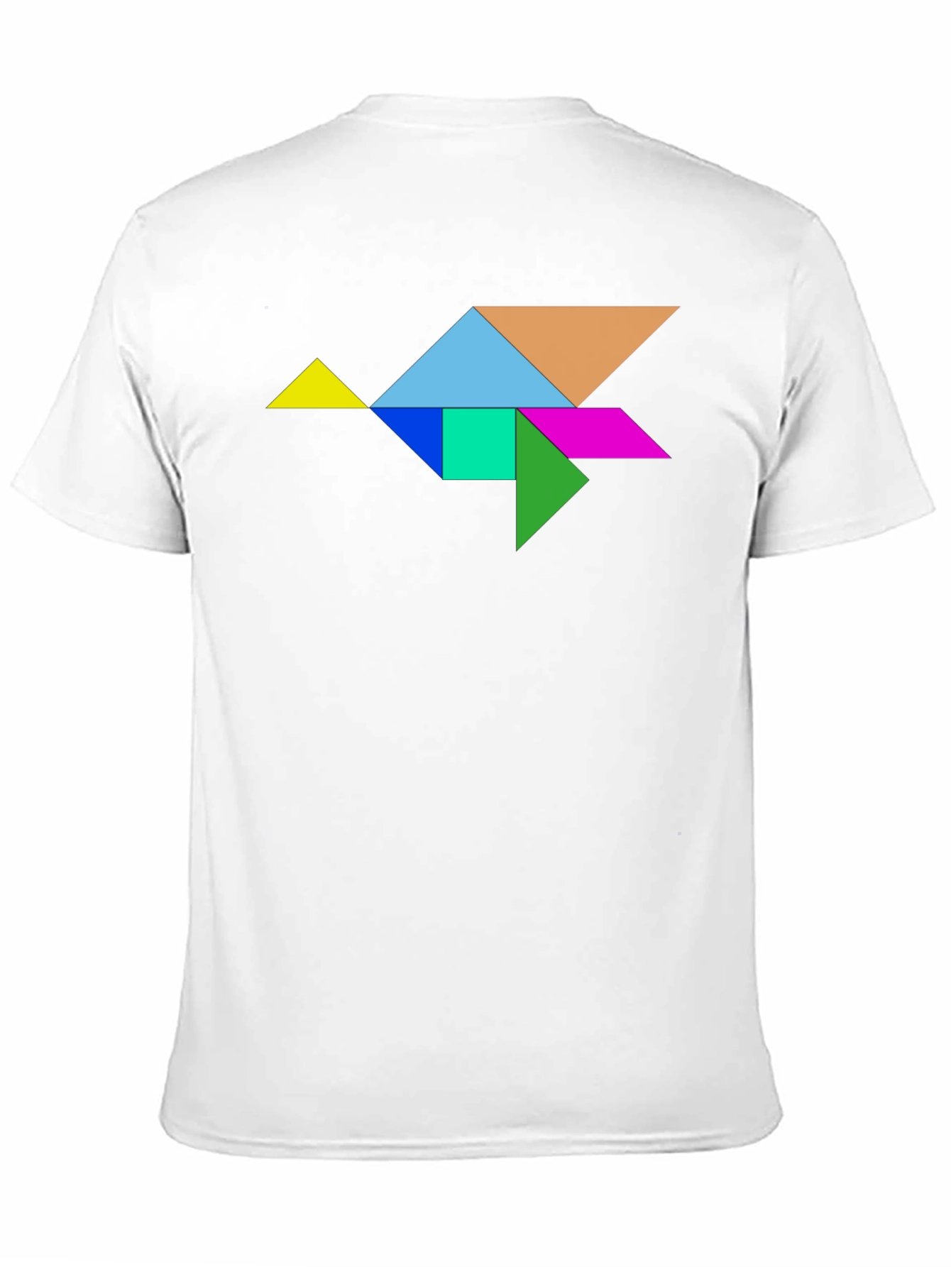 Tangram Bird Graphic Tee - Unique Design