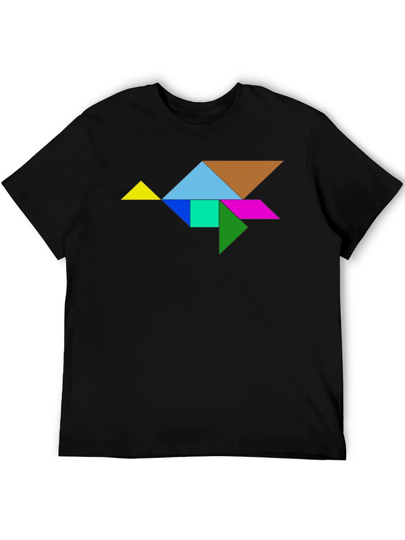Tangram Bird Graphic Tee - Unique Design