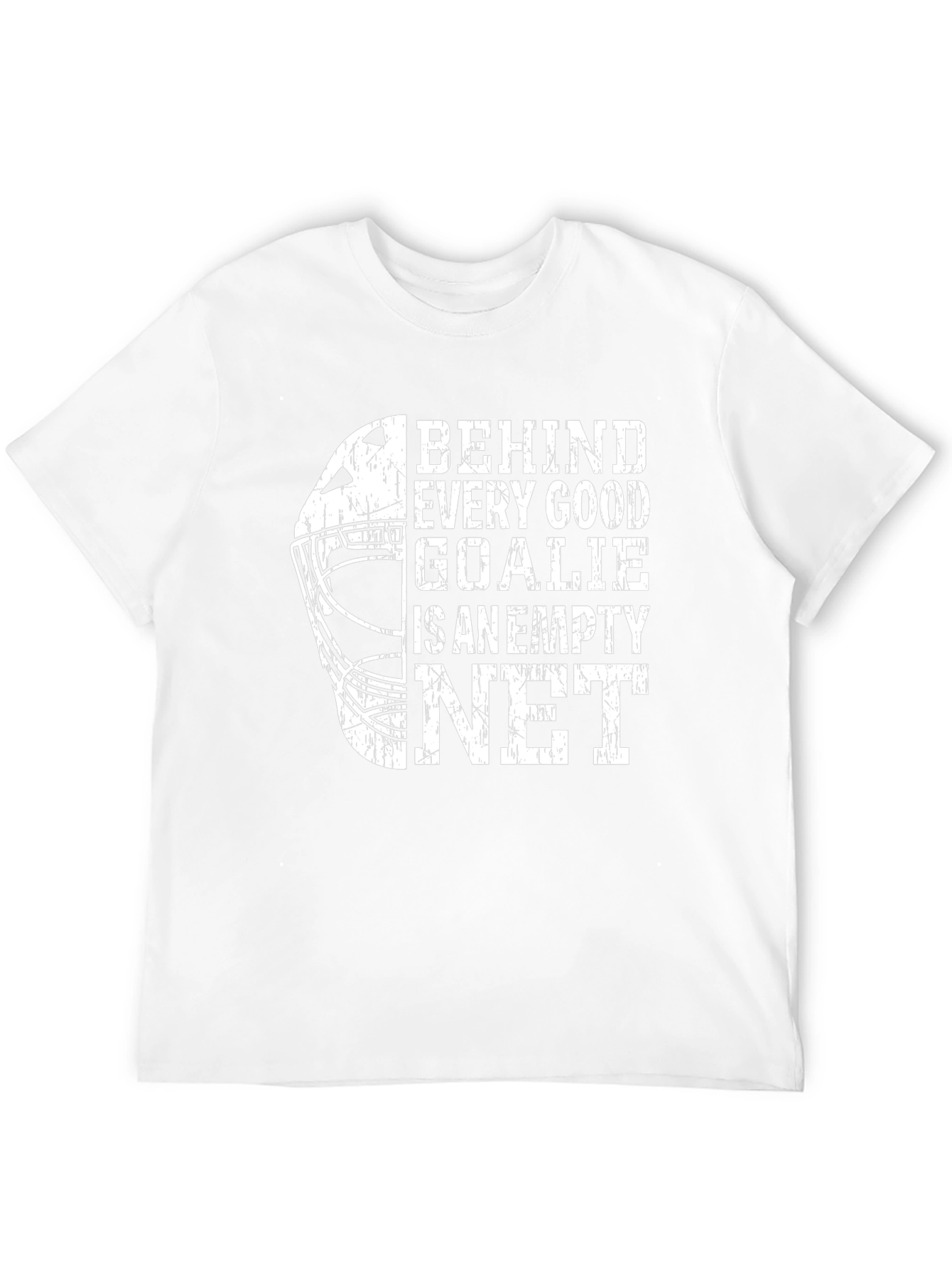 Hockey Goalie Empty Net Black Graphic Tee
