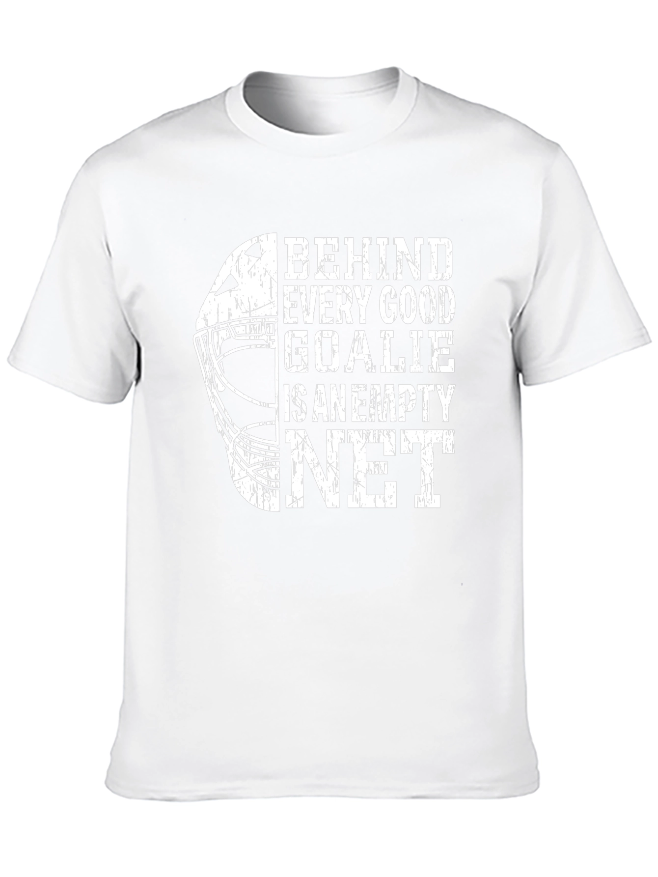 Hockey Goalie Empty Net Black Graphic Tee