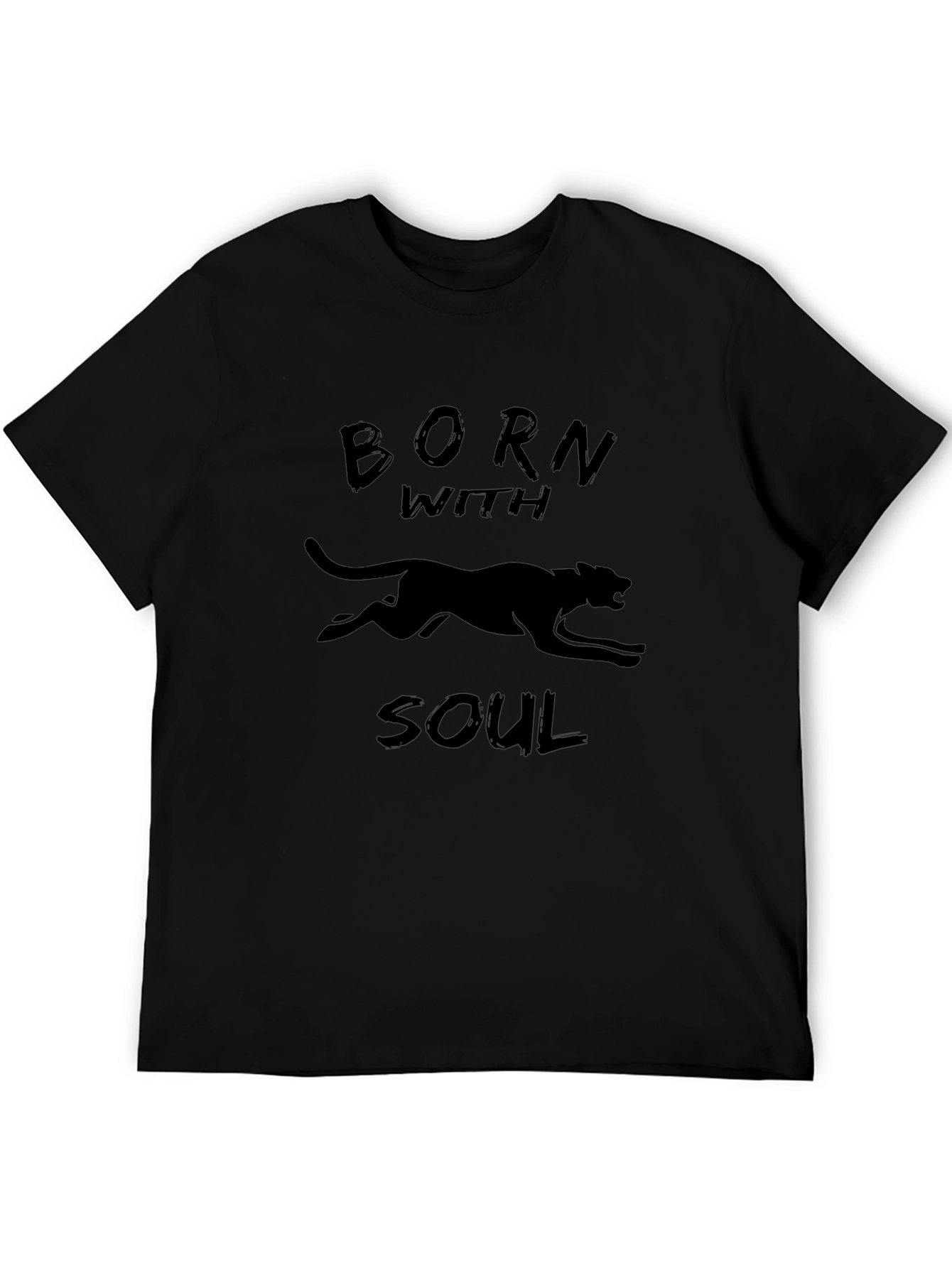 Born with Soul Black Panther Graphic T-Shirt