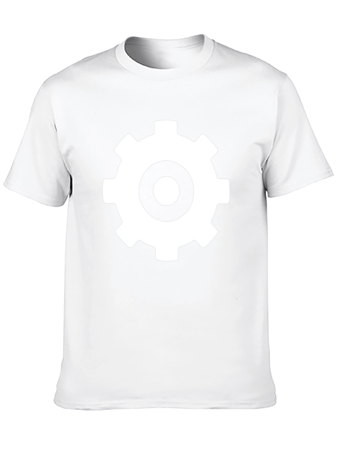 Gear Graphic Black Tee - Modern Casual Style