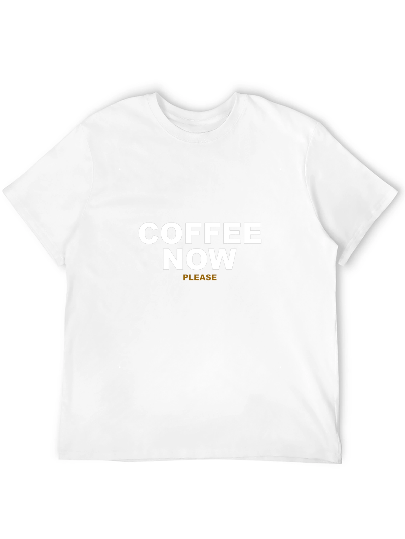 Coffee Now Please Graphic Tee - Black Cotton T-Shirt