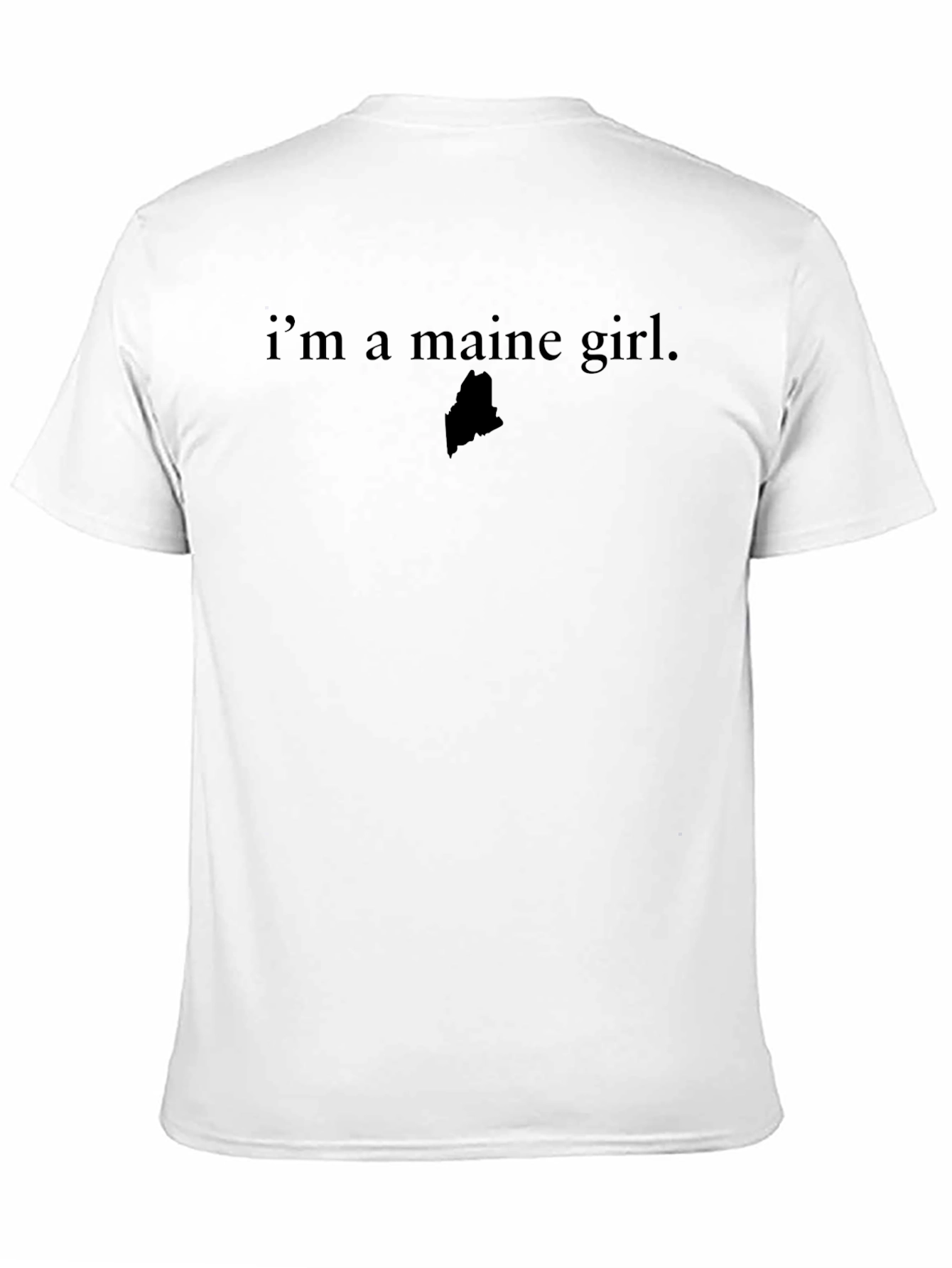 Maine Girl T-Shirt - Black State Pride