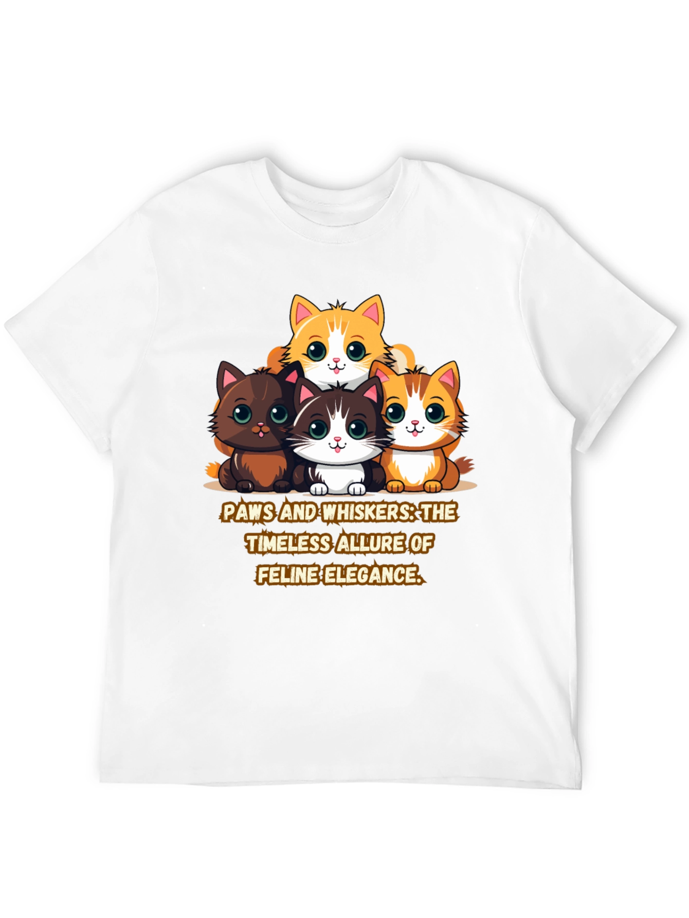Cute Cat Elegance T-Shirt