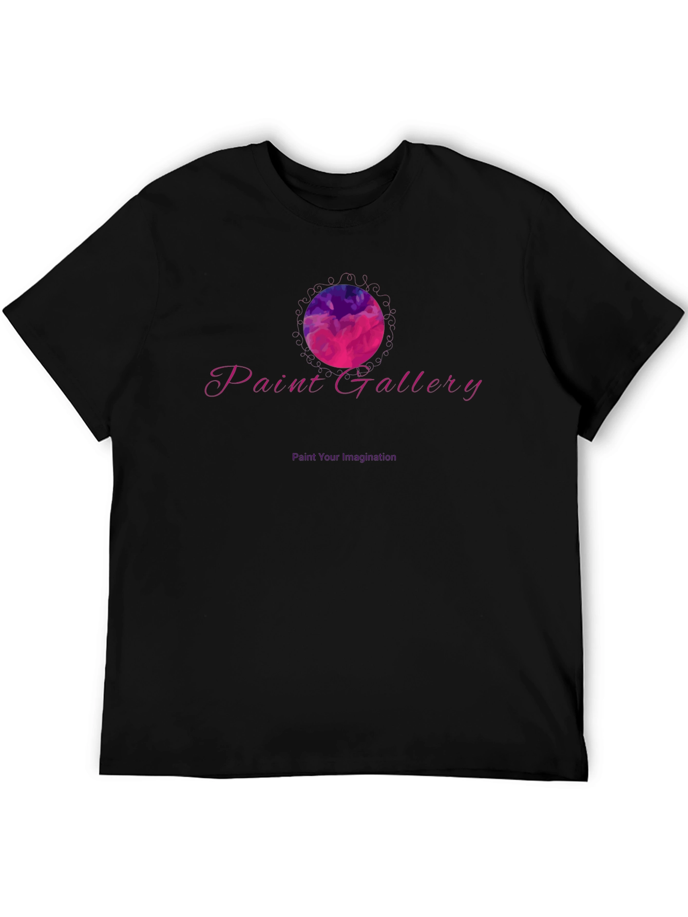 Paint Gallery Artistic Black T-Shirt