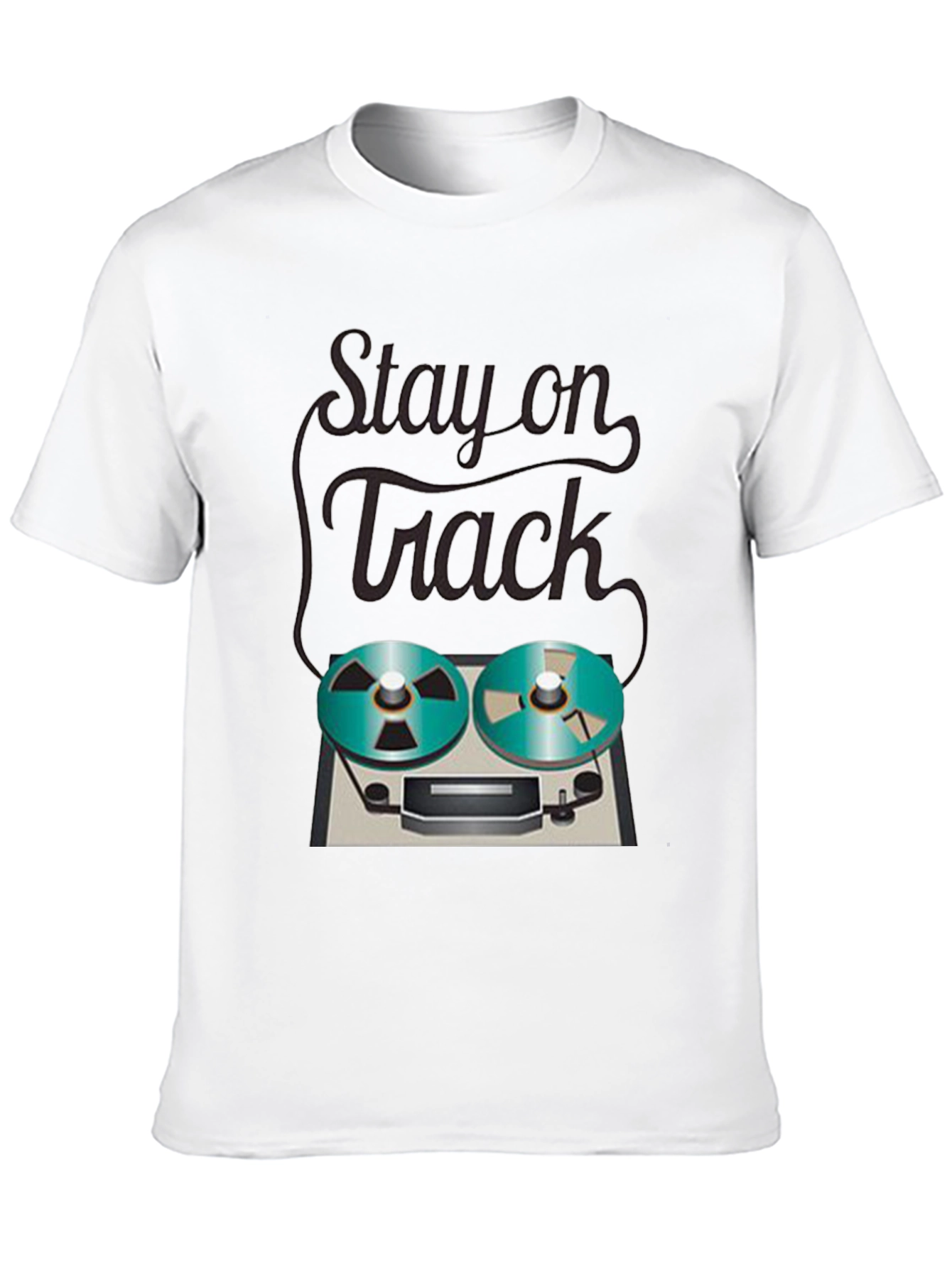 Stay on Track Reel-to-Reel Graphic Tee