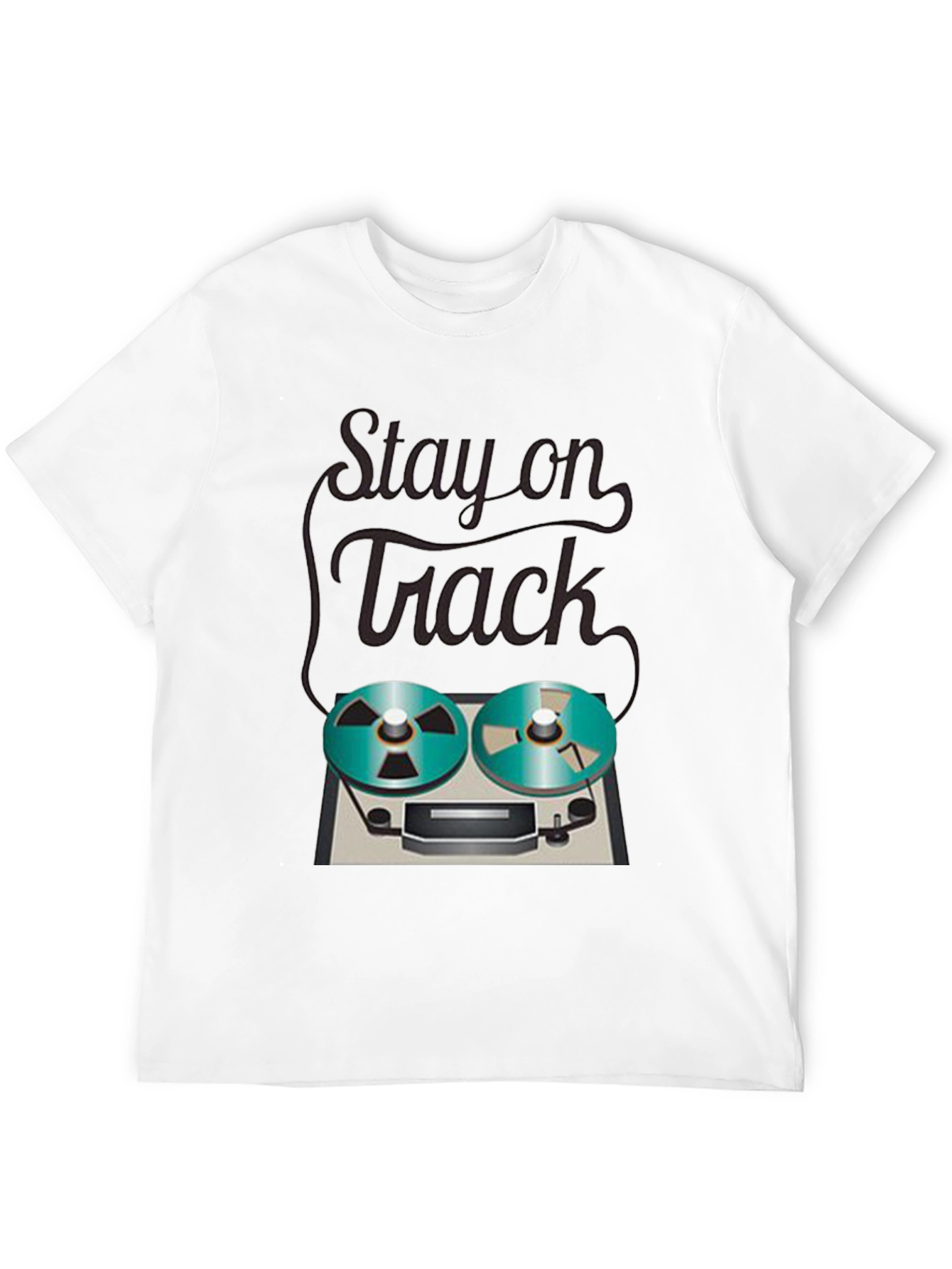 Stay on Track Reel-to-Reel Graphic Tee
