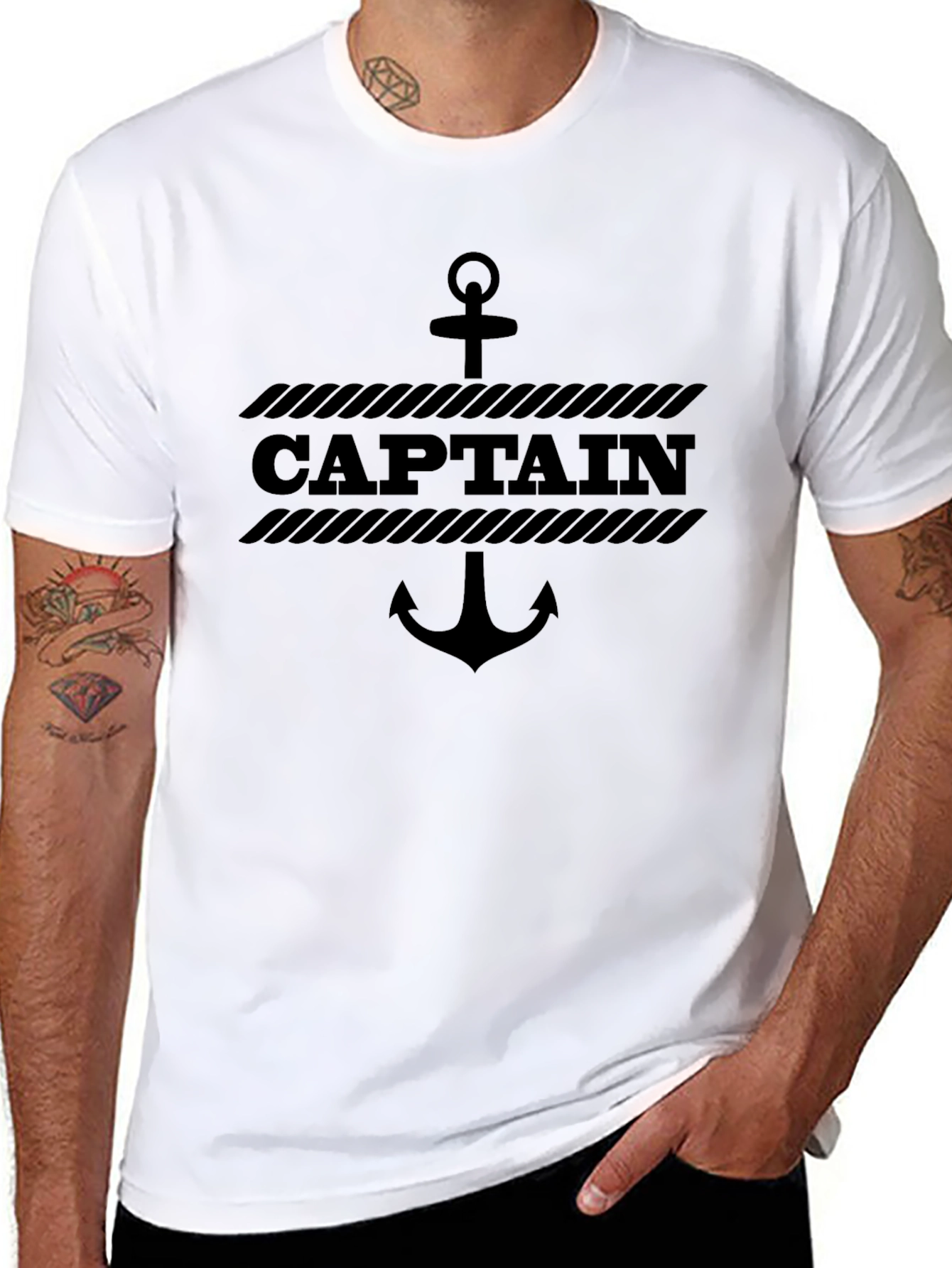 Captain Anchor Graphic T-Shirt