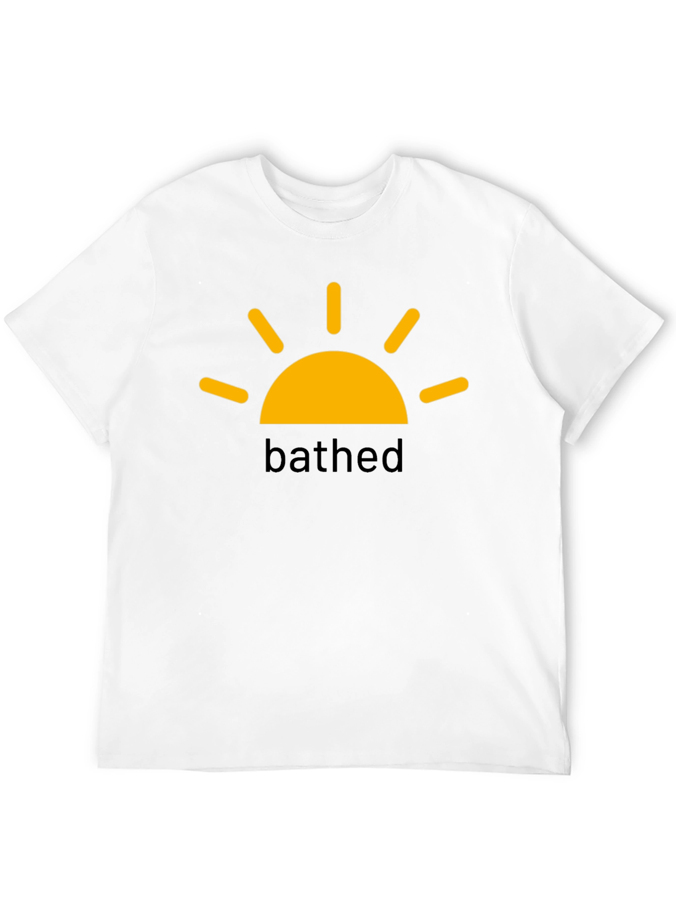 BATHED Sun Graphic Tee -  Black Cotton Comfort