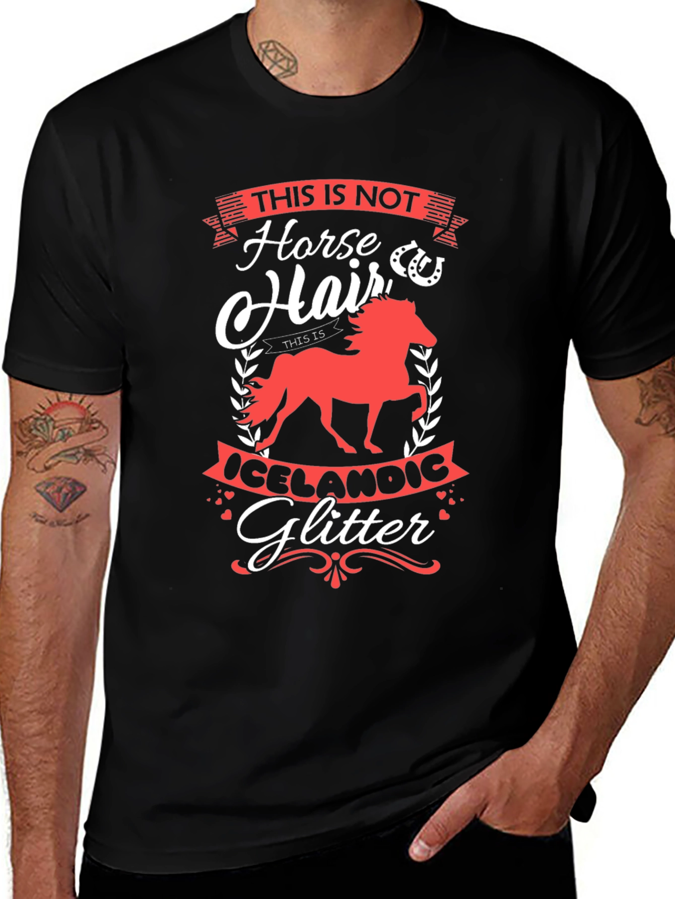 Horse Hair Icelandic Glitter Tee