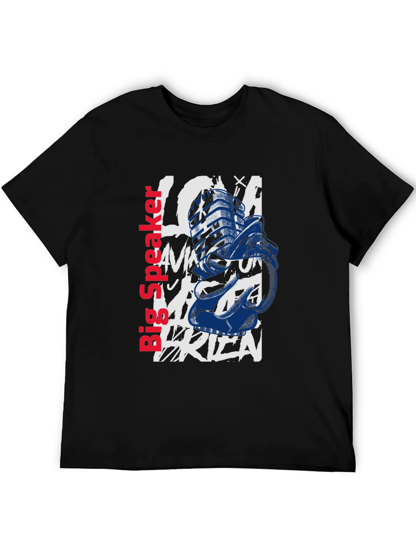 Big Speaker Graphic Print T-Shirt