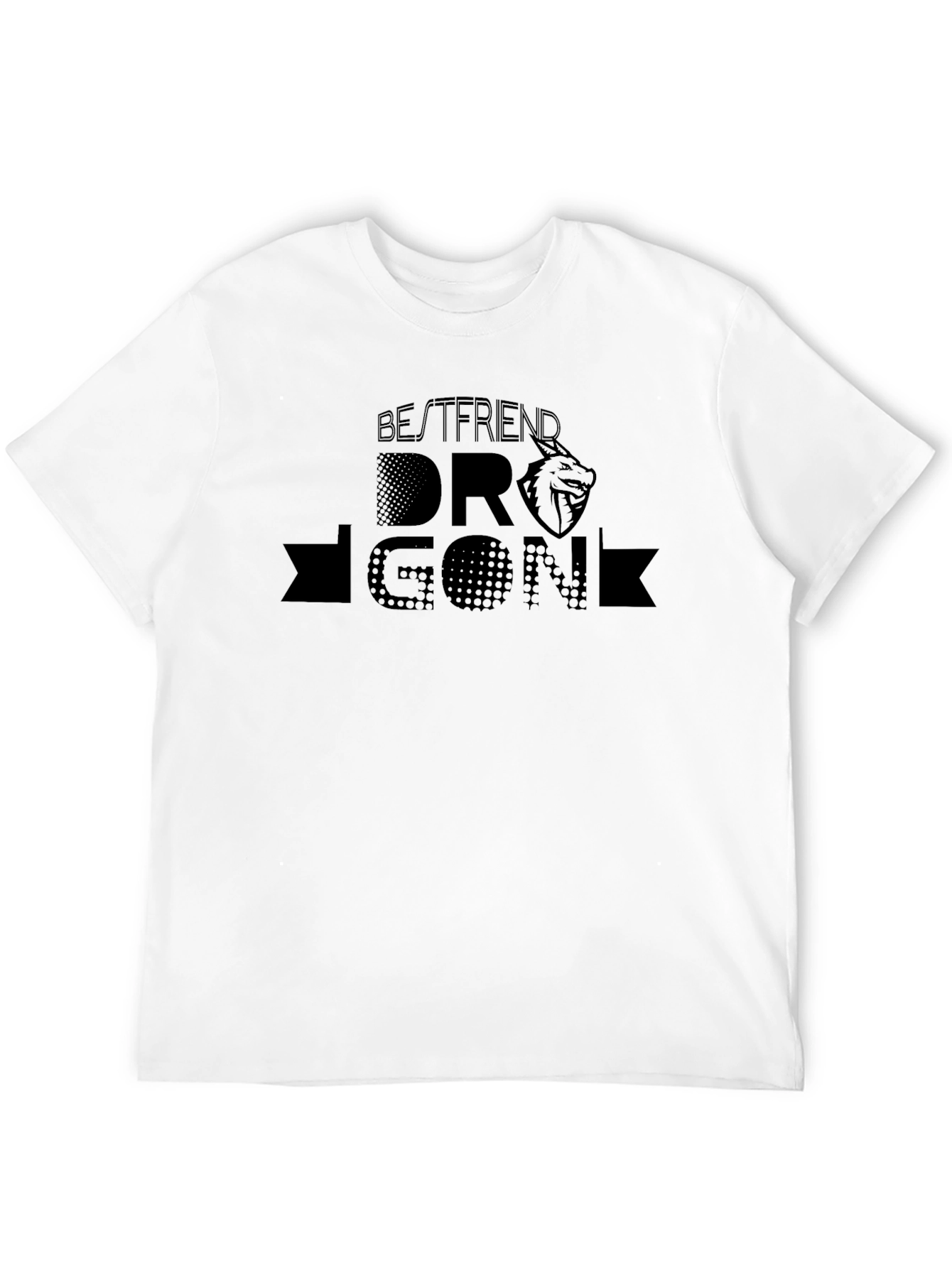 Dragon Bestfriend Black T-Shirt