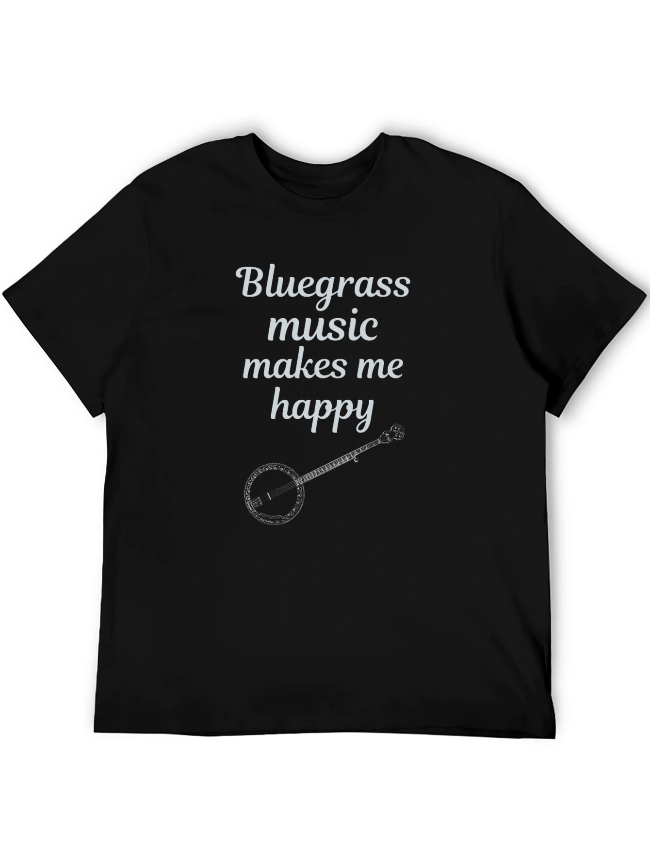 Bluegrass Music T-Shirt Banjo Makes Me Happy