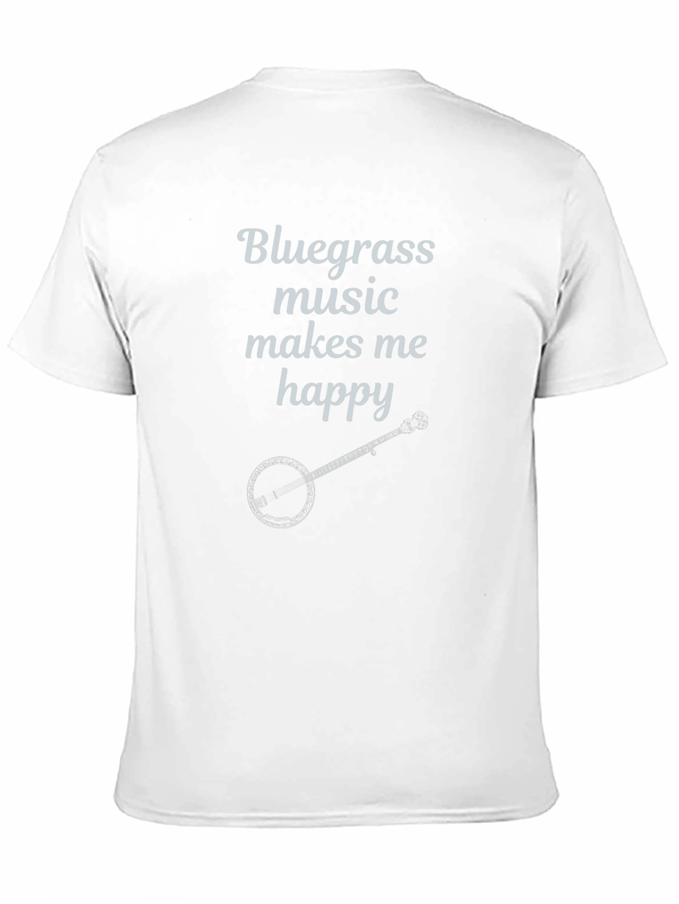 Bluegrass Music T-Shirt Banjo Makes Me Happy