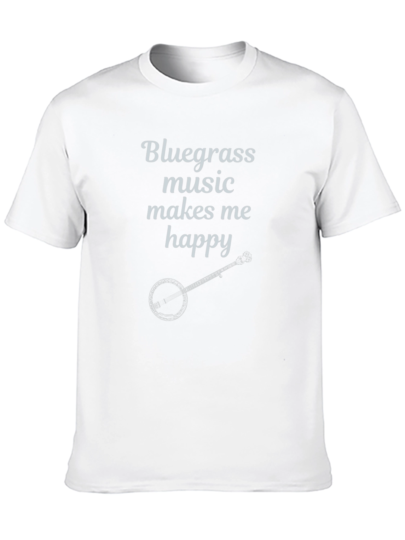 Bluegrass Music T-Shirt Banjo Makes Me Happy