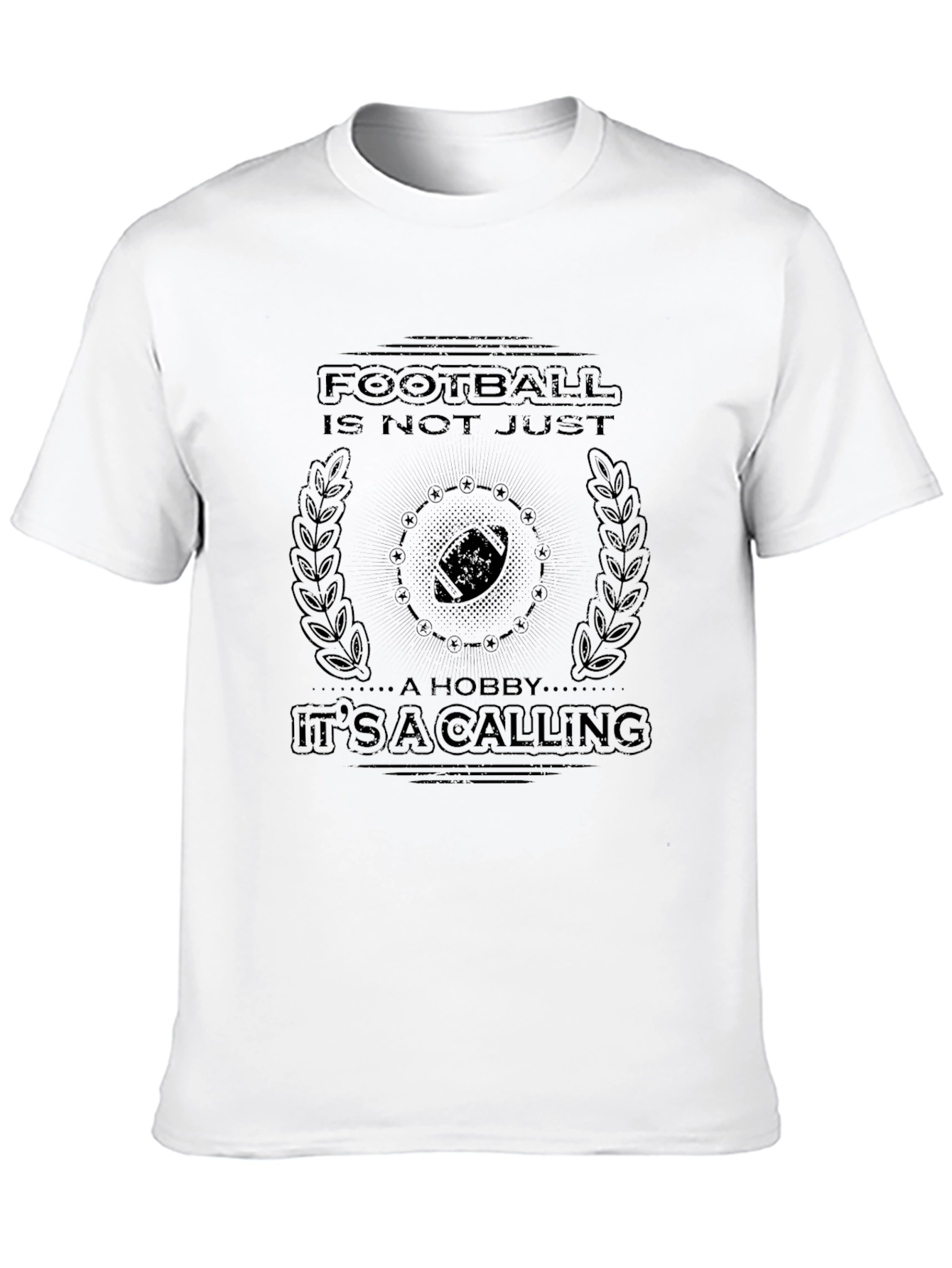 Football Calling Black T-Shirt
