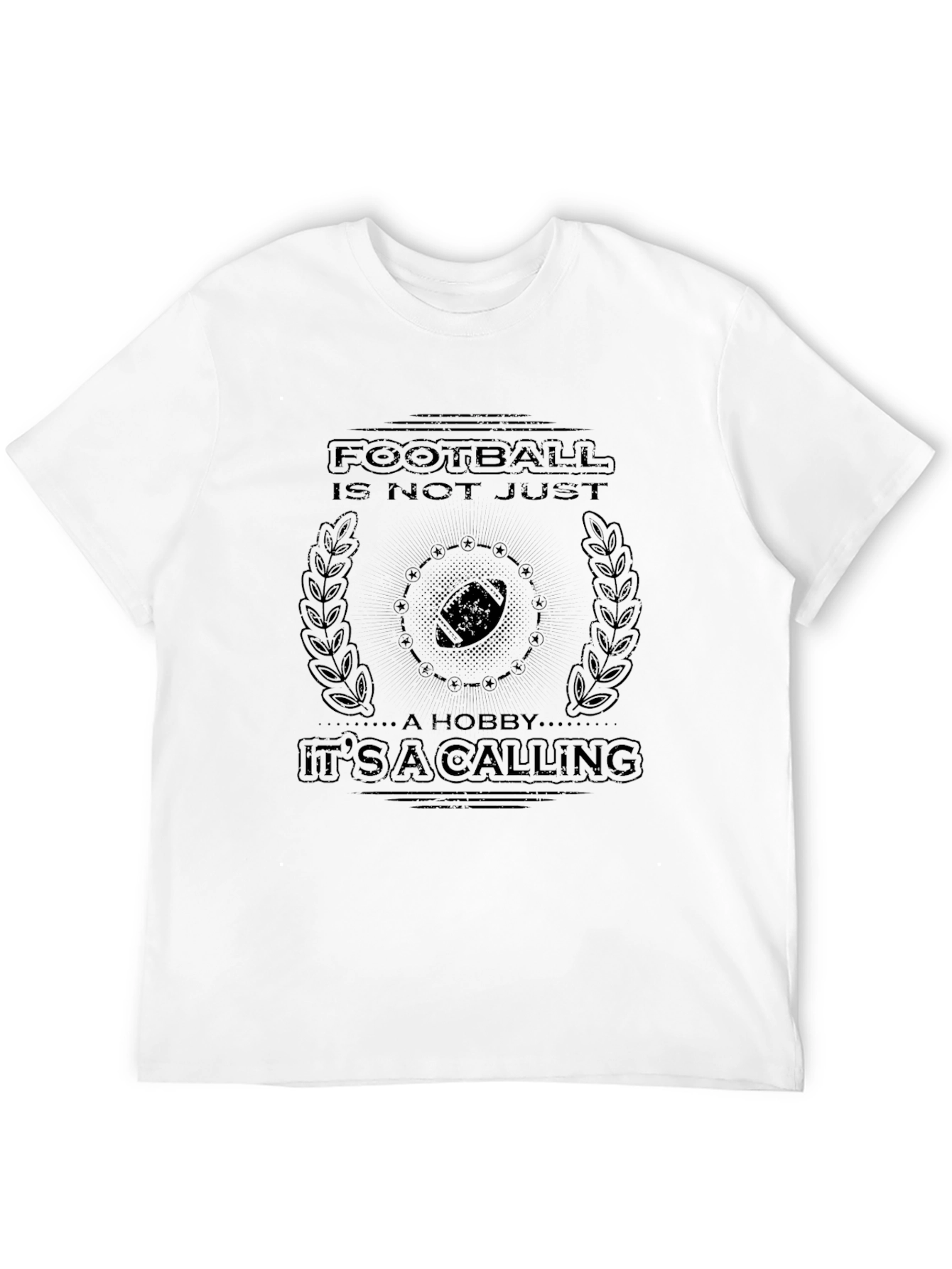 Football Calling Black T-Shirt