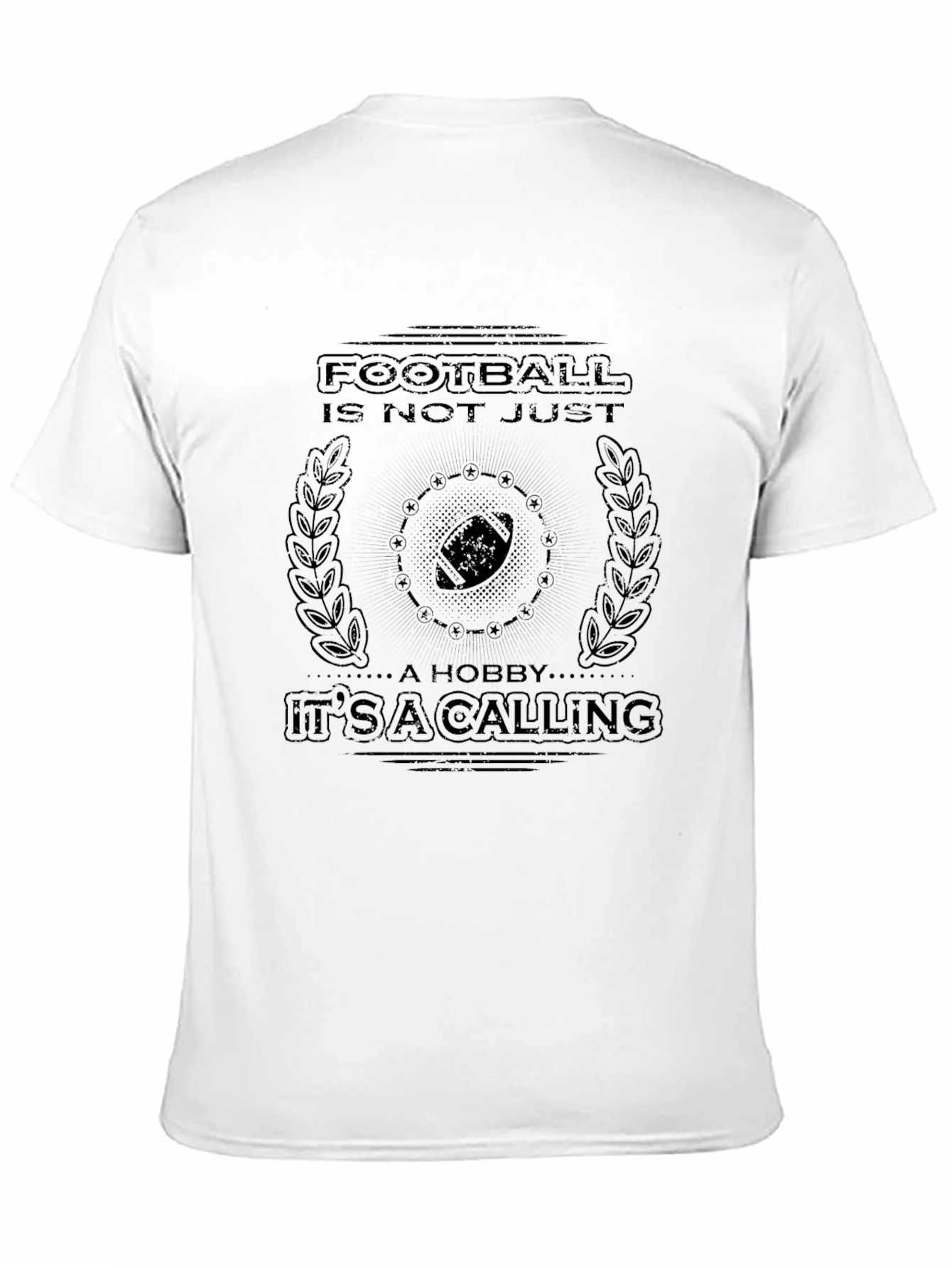 Football Calling Black T-Shirt