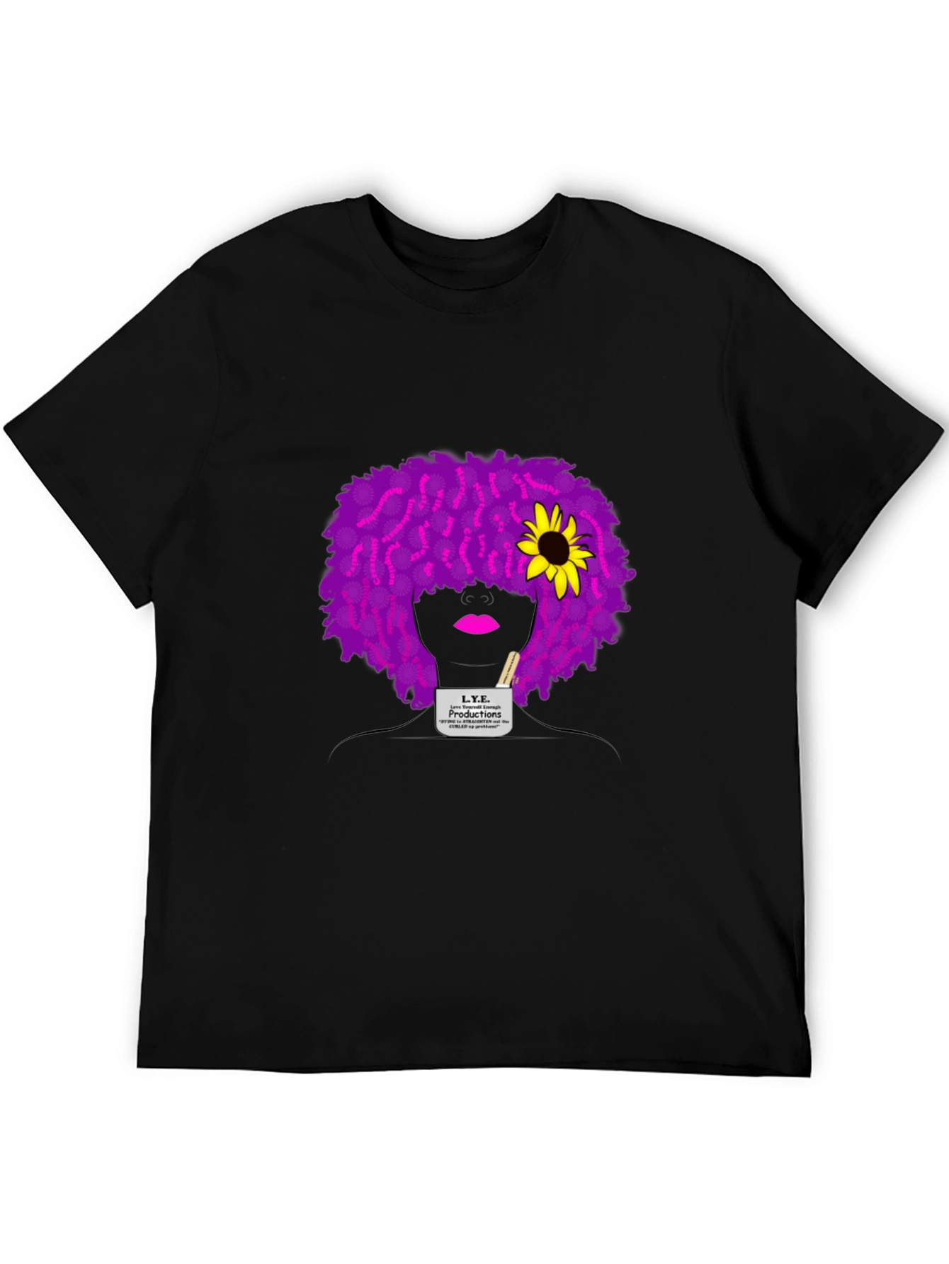 L.Y.E. Productions Black Graphic Tee