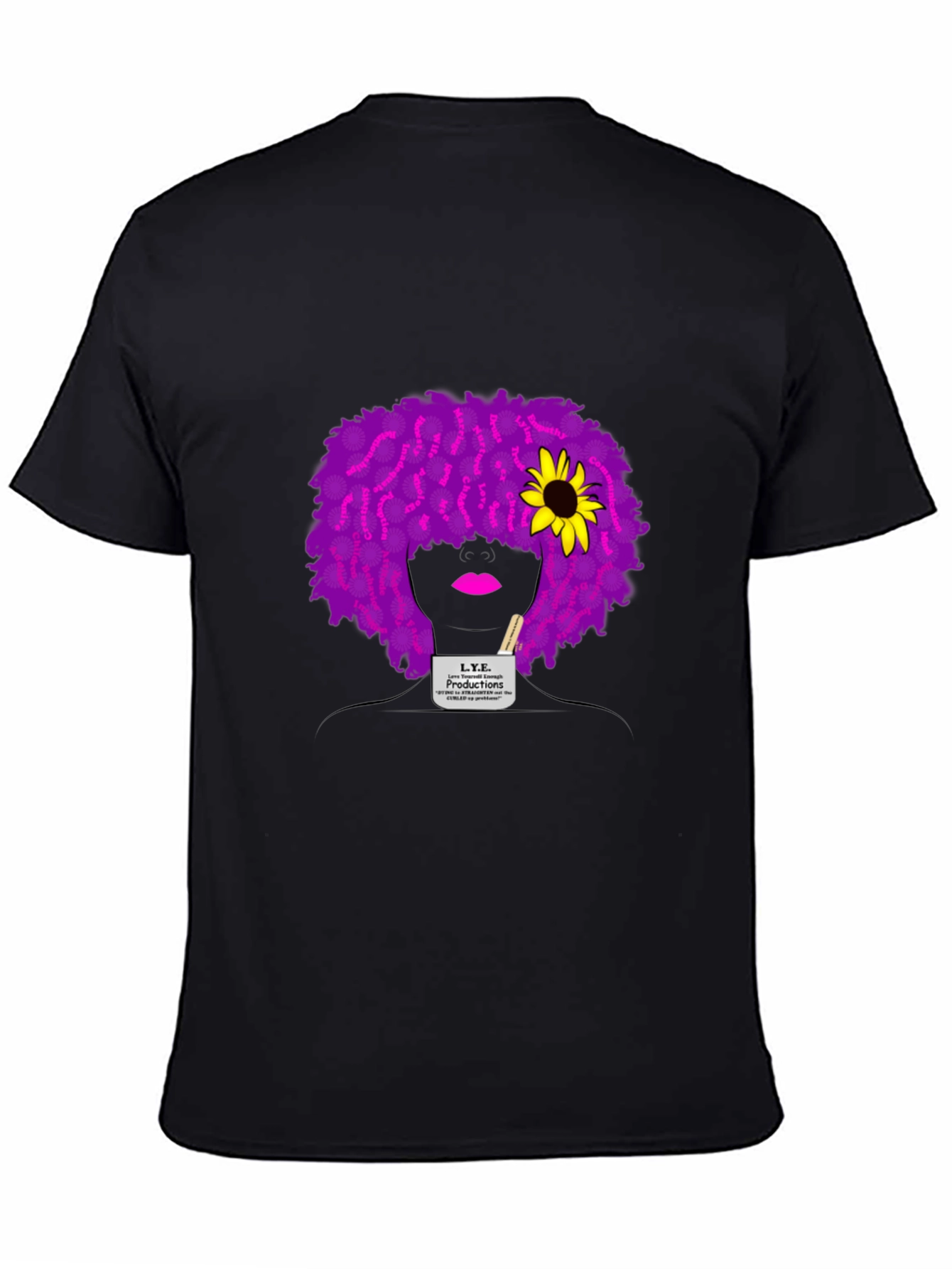 L.Y.E. Productions Black Graphic Tee