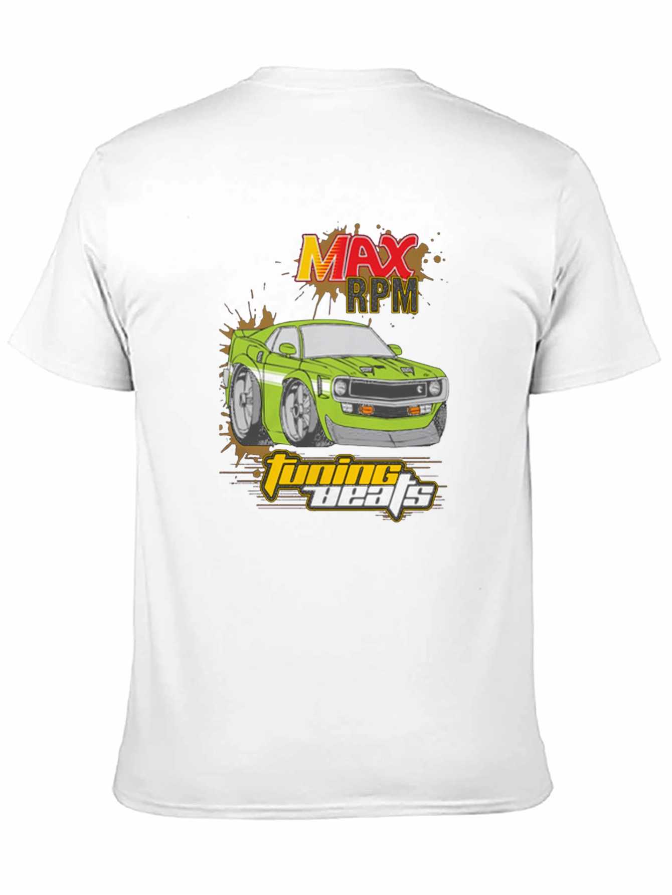Max RPM Tuning Beats Black Graphic T-Shirt
