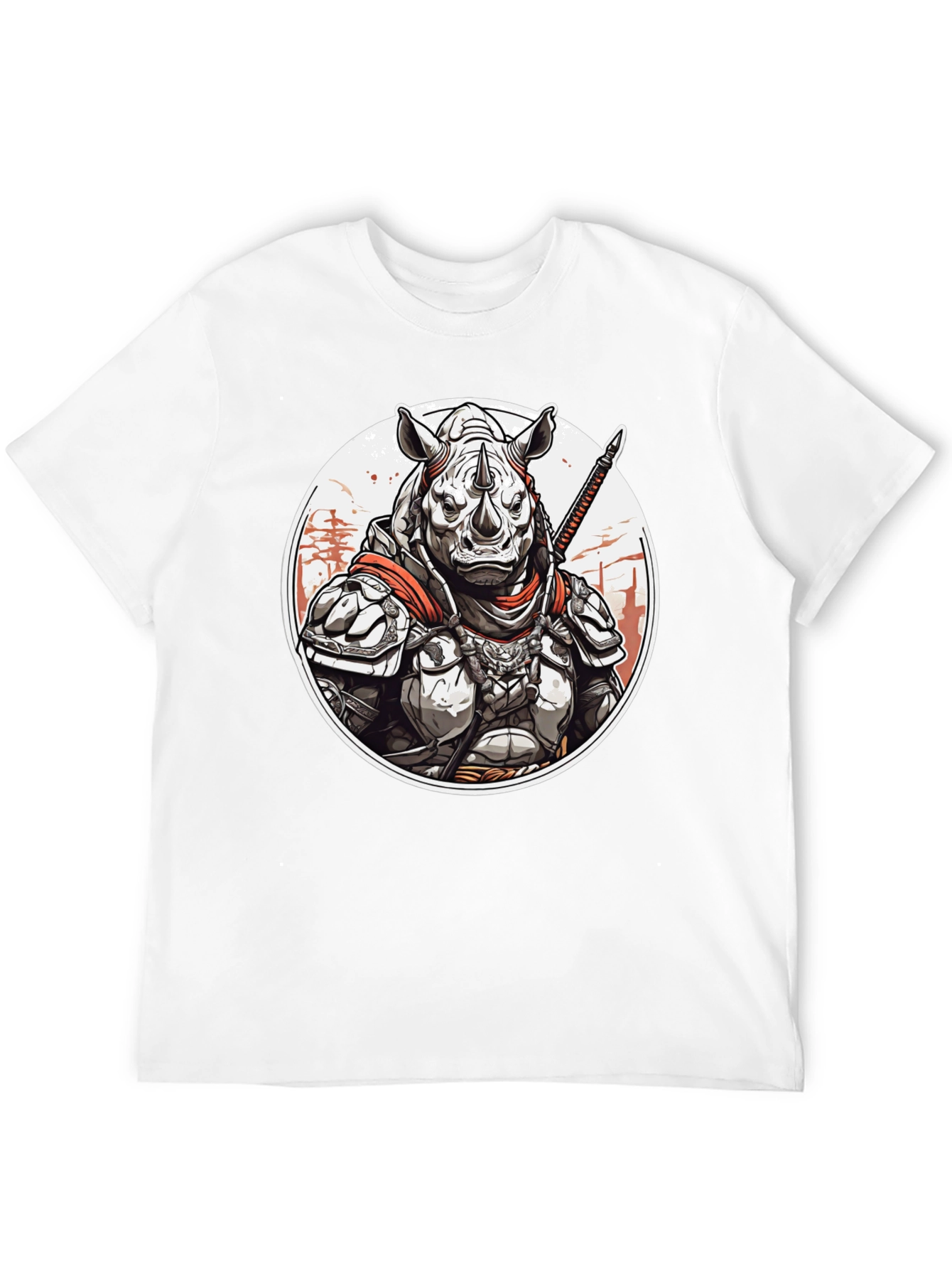 Armored Rhino Warrior Graphic Tee