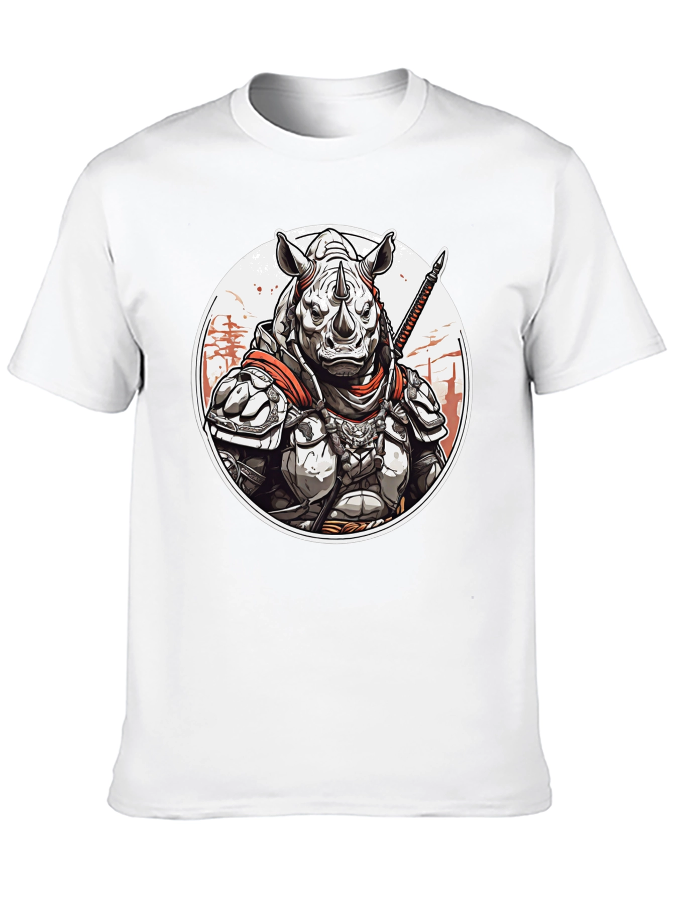 Armored Rhino Warrior Graphic Tee