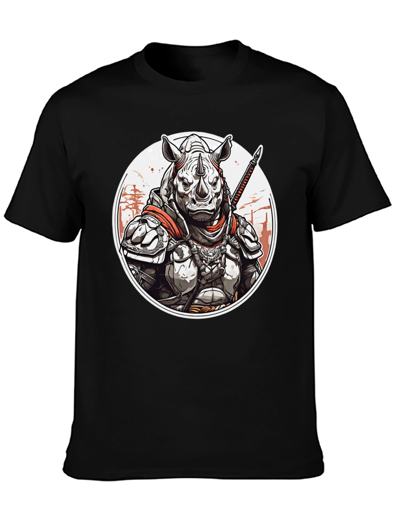 Armored Rhino Warrior Graphic Tee