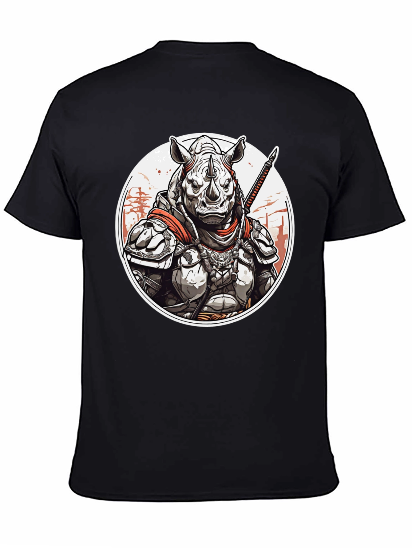 Armored Rhino Warrior Graphic Tee