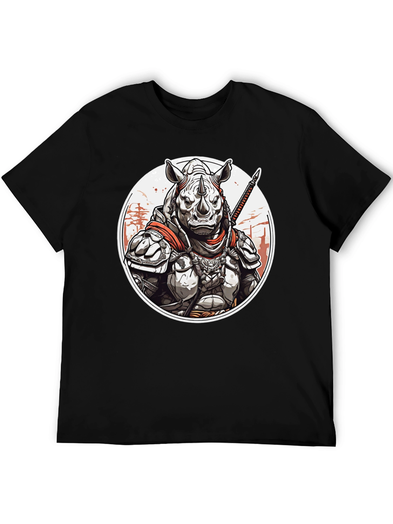 Armored Rhino Warrior Graphic Tee