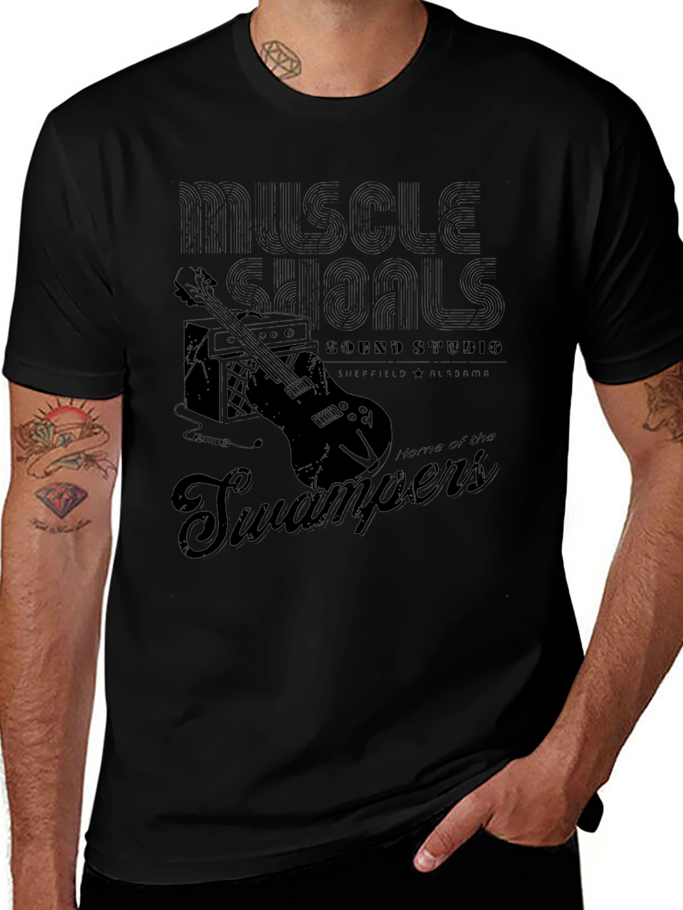 Muscle Shoals Sound Studio Black T-Shirt