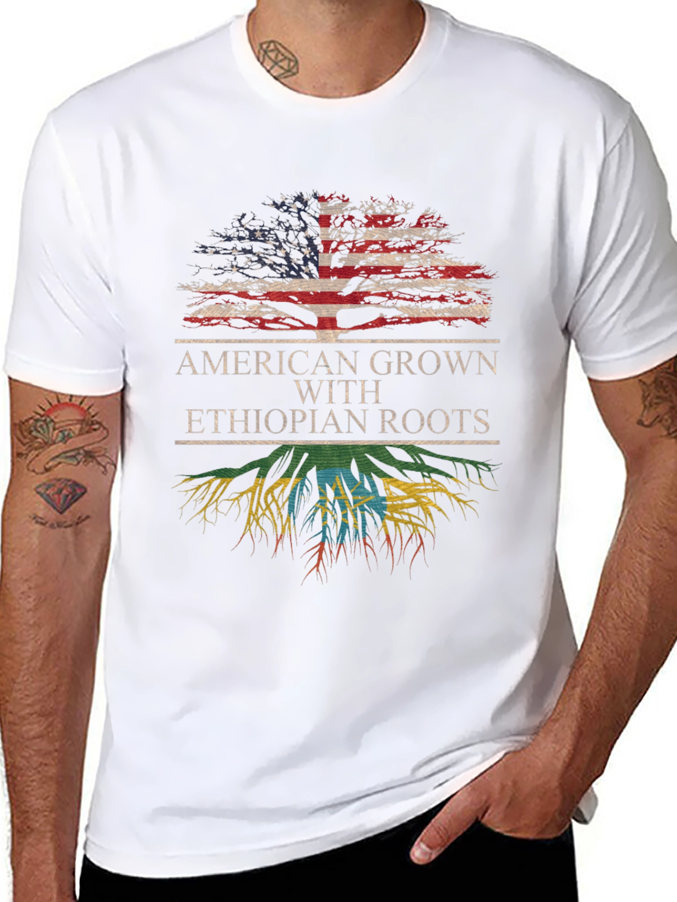 American Grown Ethiopian Roots Tee