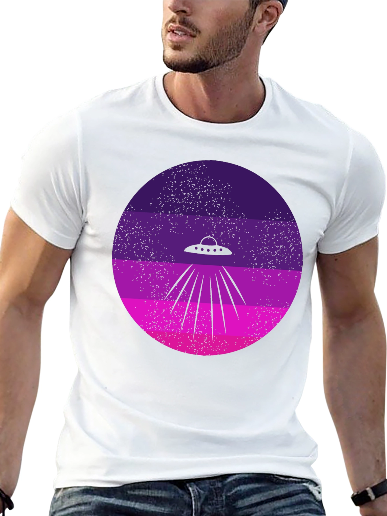 Retro Alien UFO T-Shirt