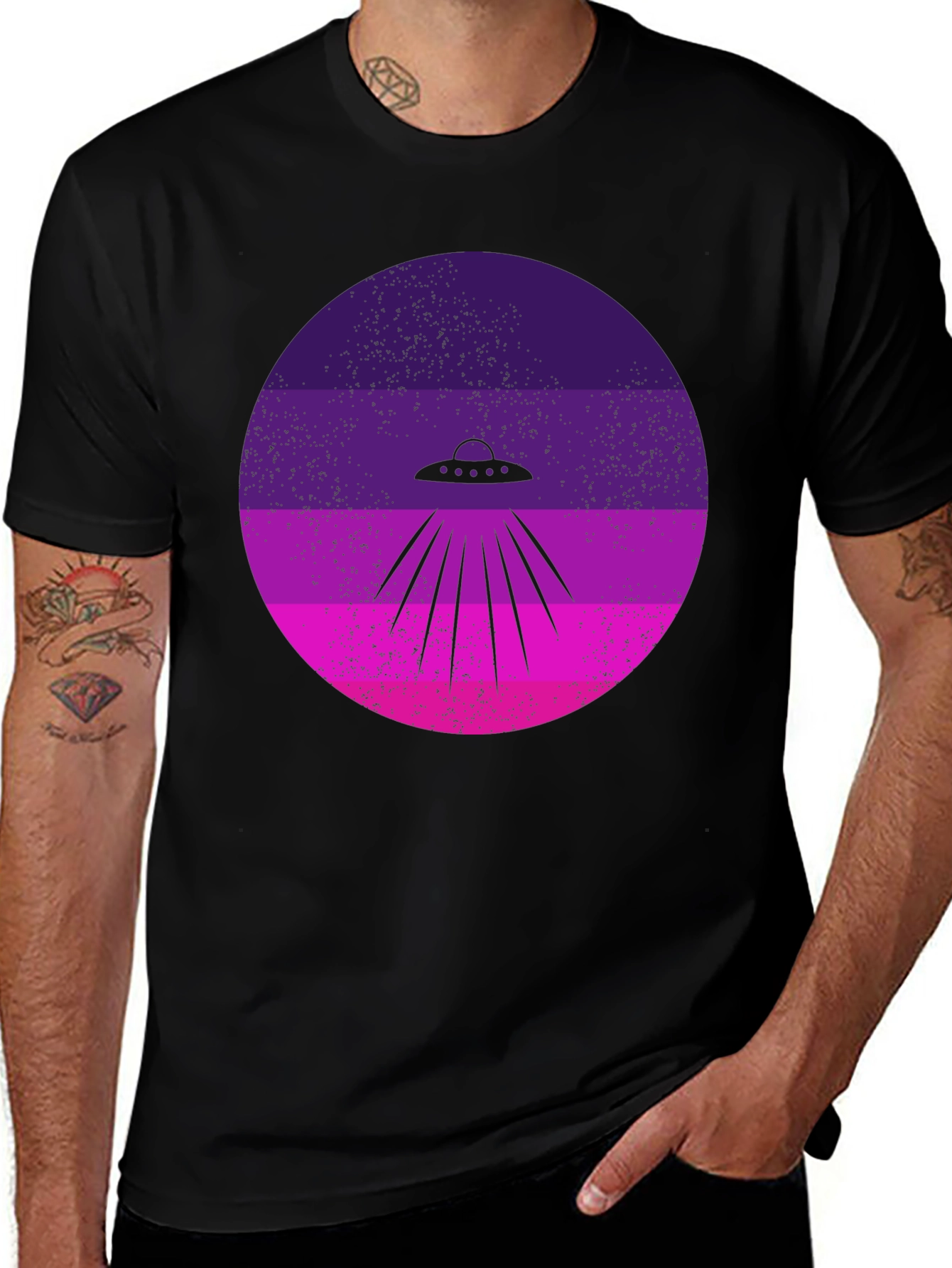 Retro Alien UFO T-Shirt
